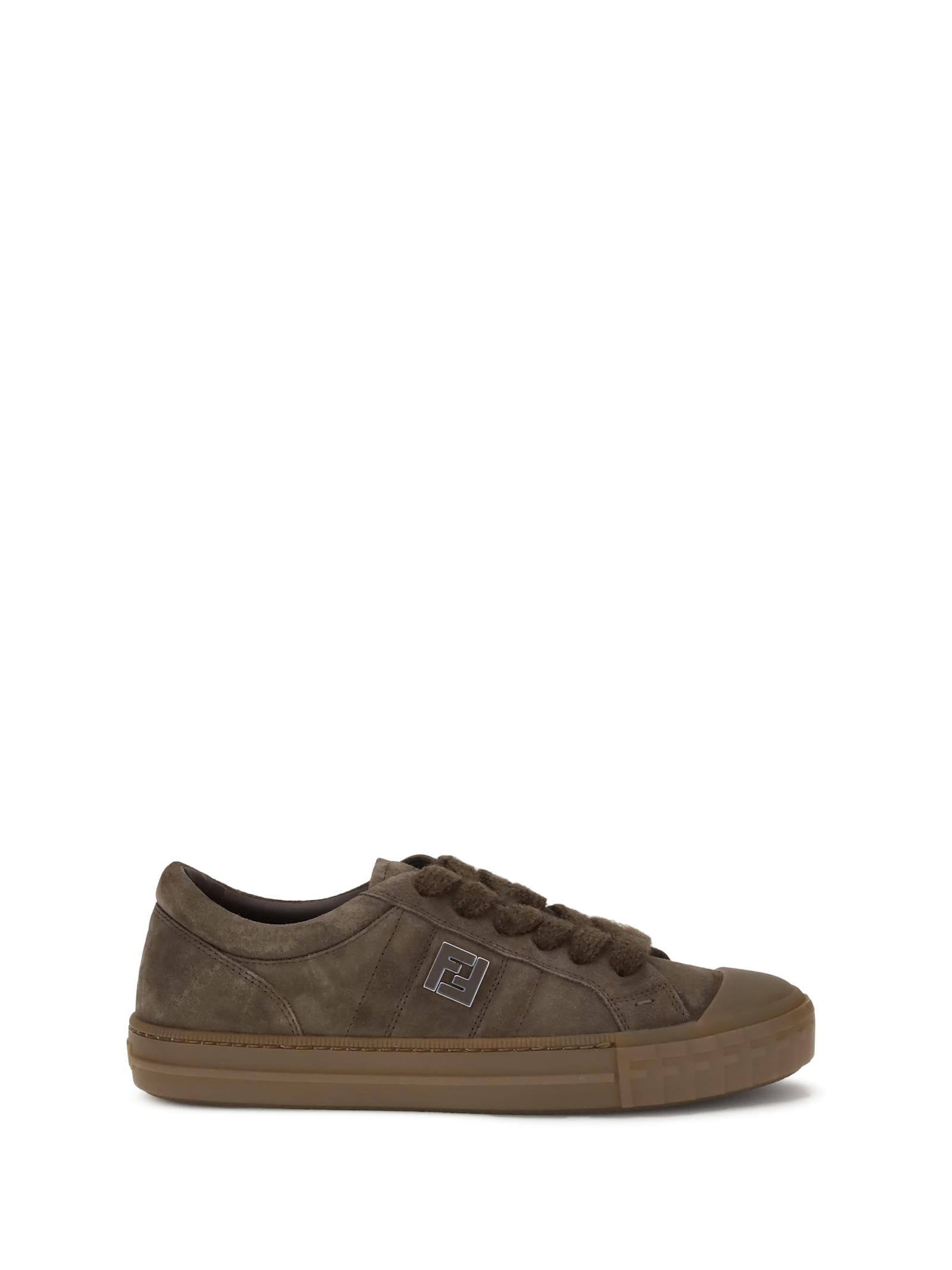 Fendi Domino Sneakers In Brown