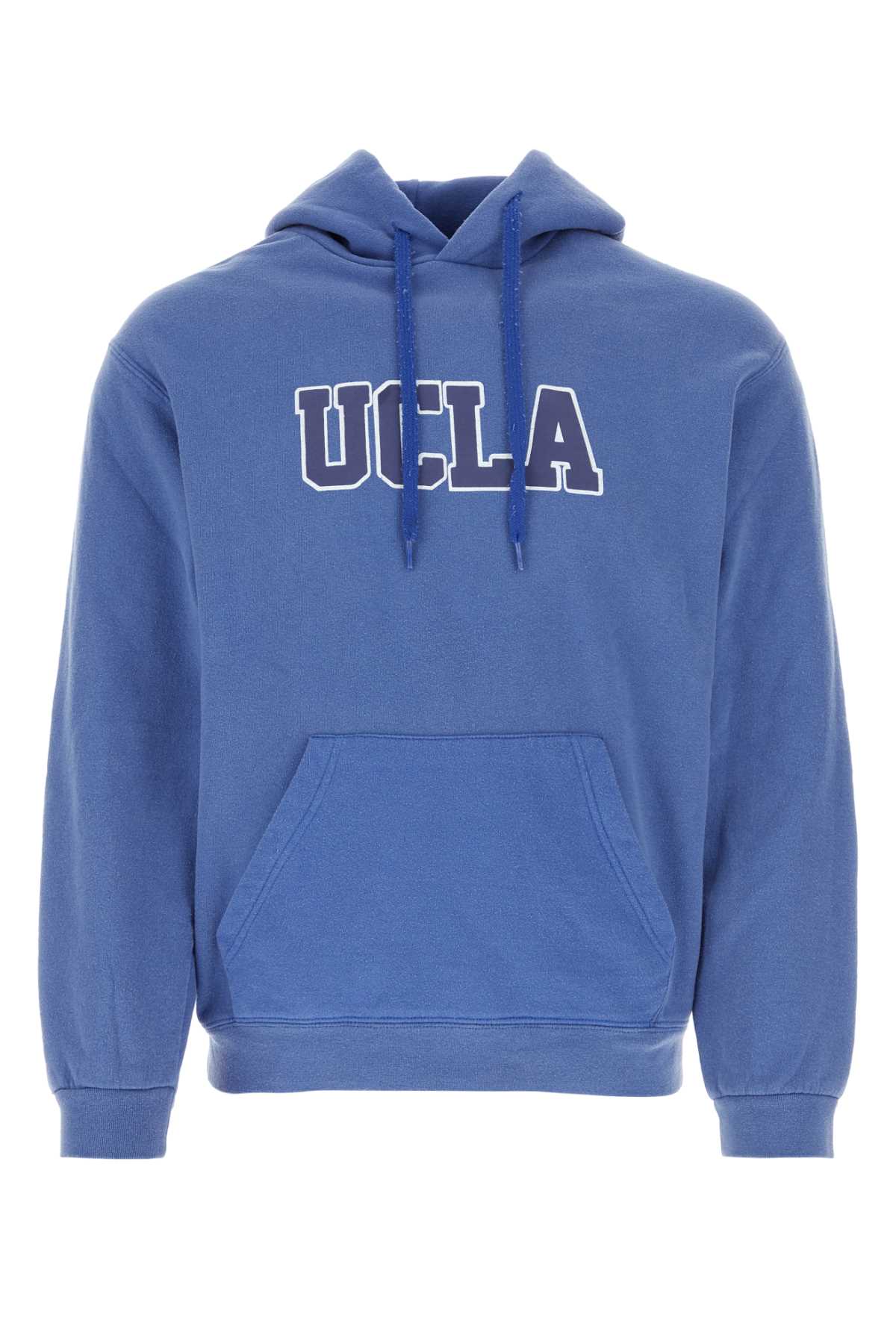 Melange Blue Cotton Sweatshirt