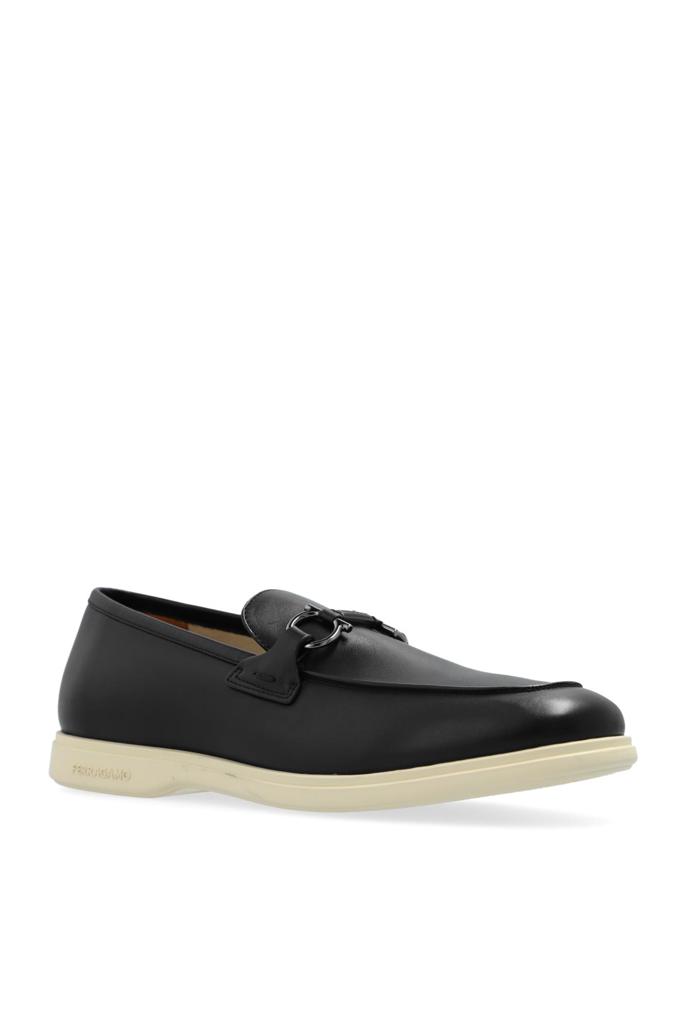 Ferragamo Moccasin Gancini In Black