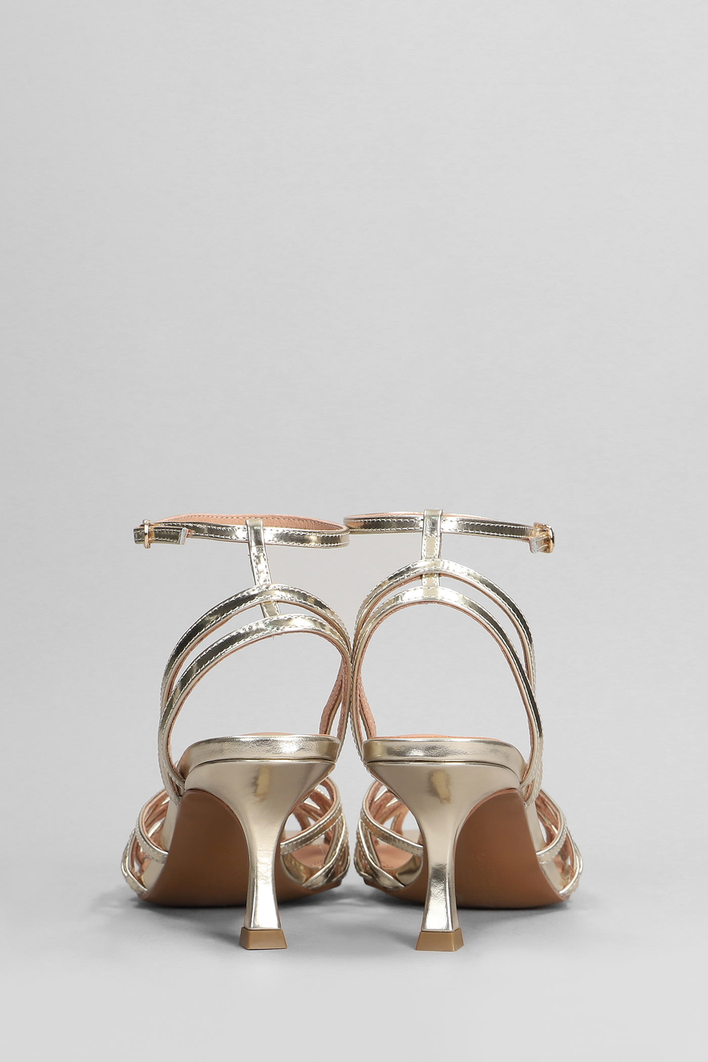 Shop Bibi Lou Juliette 65 Sandals In Platinum Leather