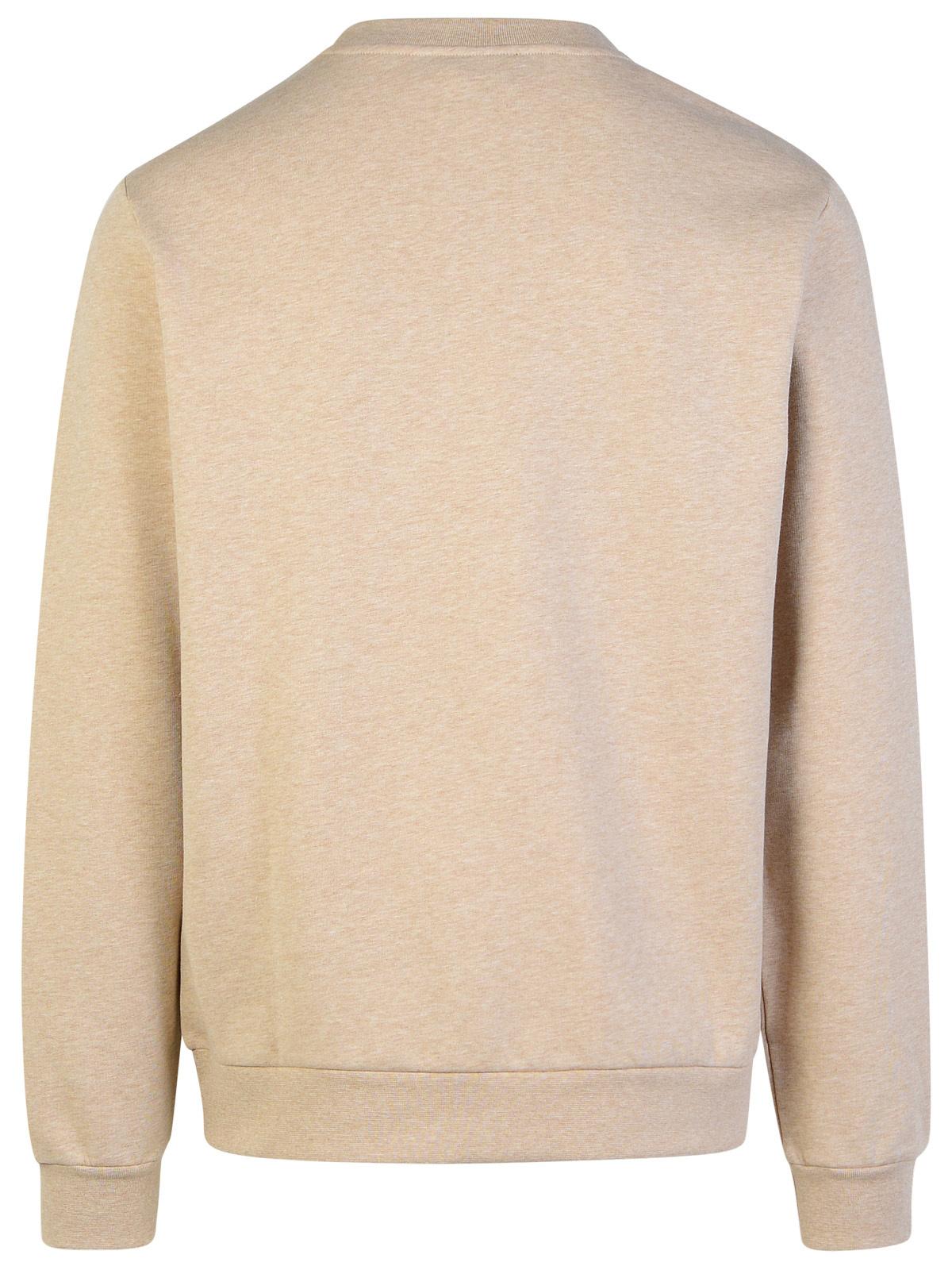 Shop Apc Rue Madame Beige Cotton Sweatshirt