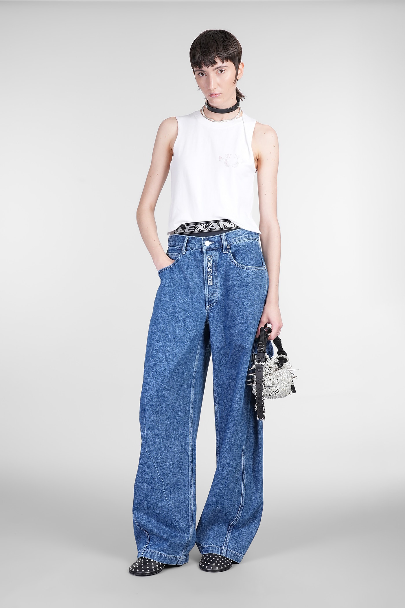 Alexander Wang Tank Top In White Cotton