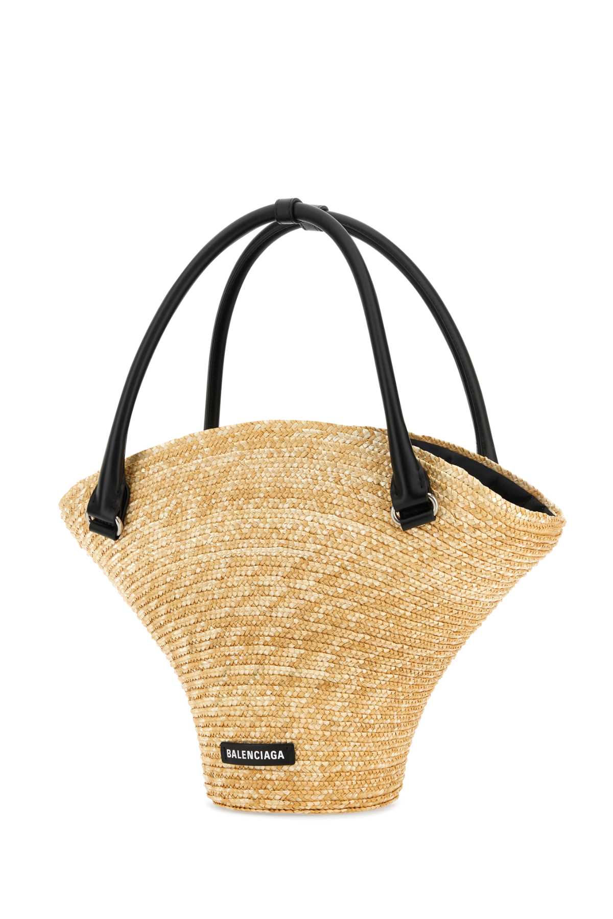 Balenciaga Straw Medium Beach Handbag In 9560