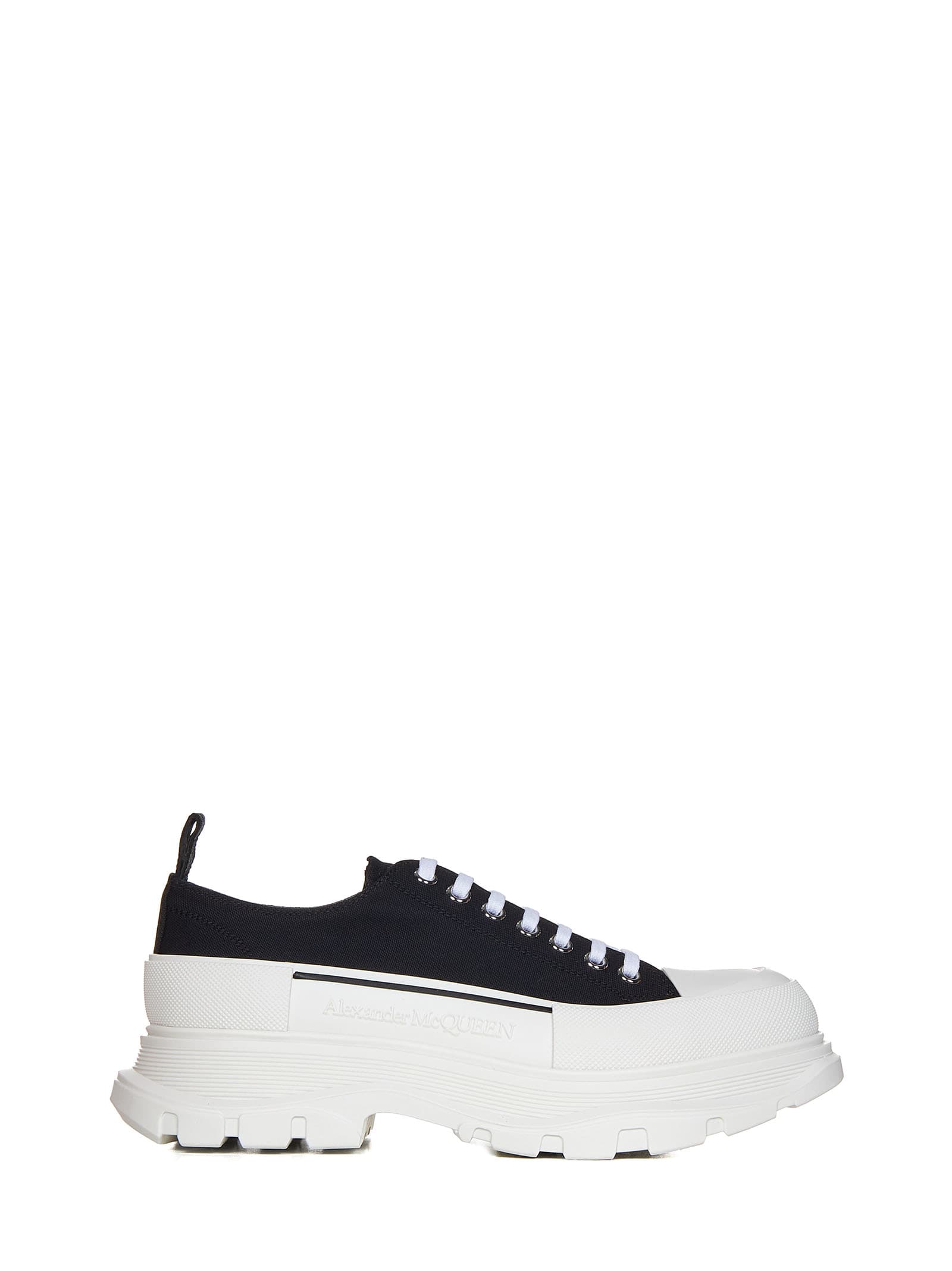 Shop Alexander Mcqueen Tread Slick Sneakers In Black