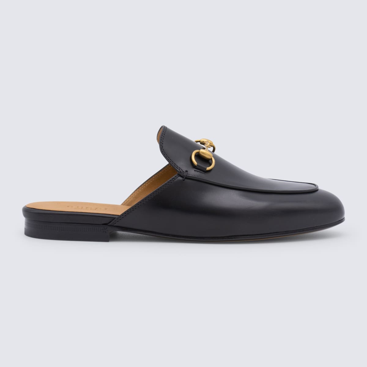 Black Leather Pricetown Slippers