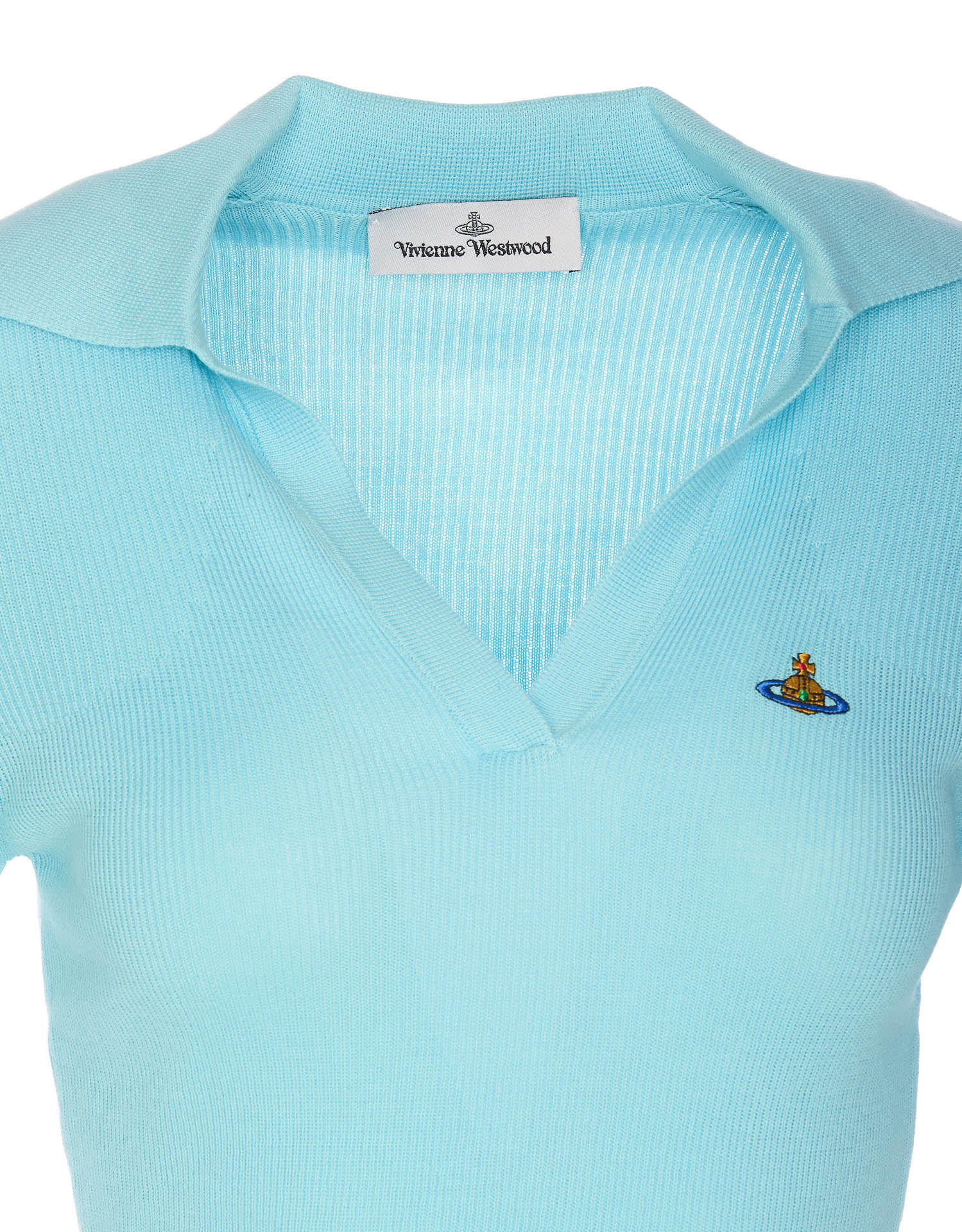 Shop Vivienne Westwood Marina Polo In Blue