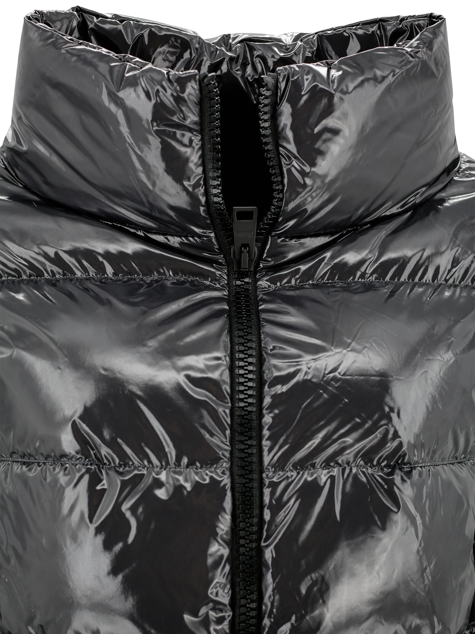 Shop Herno Down Jacket Gloss In Grey