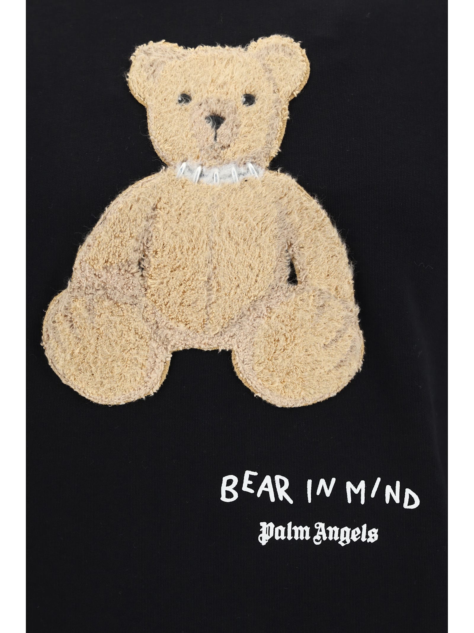 Shop Palm Angels Bear In Mind Sweatshirt In Black Brown