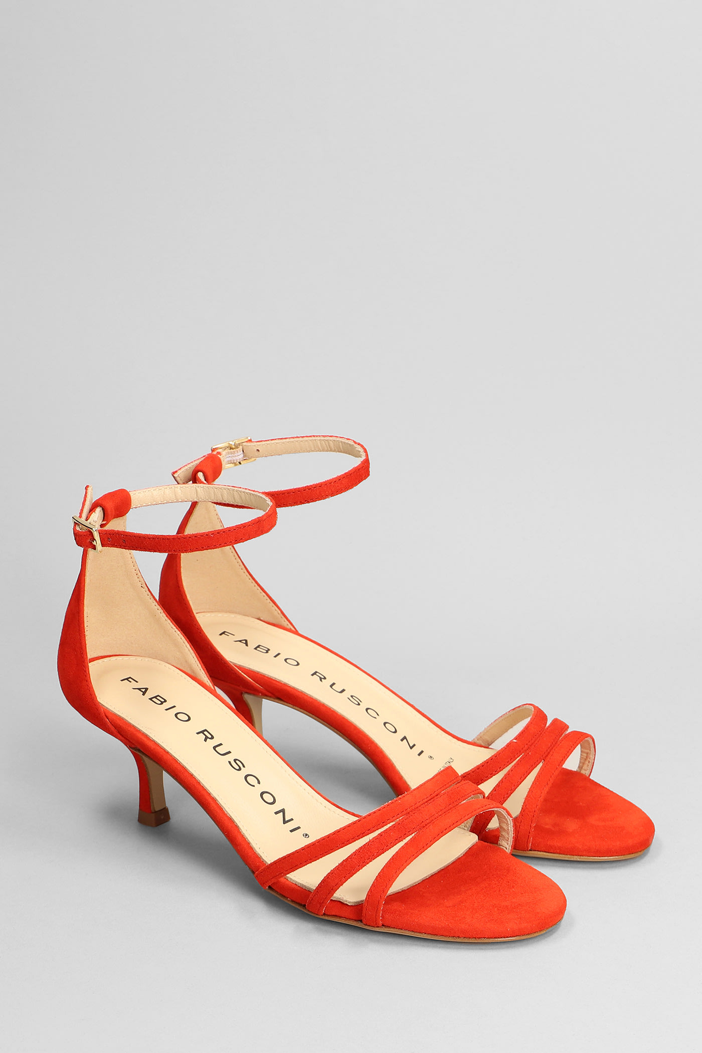 Fabio Rusconi Sandals In Red Suede | Smart Closet