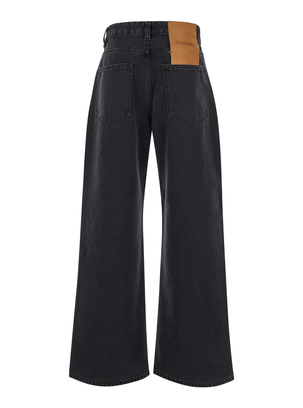 Shop Jacquemus Le De-nimes Black Five-pocket Jeans In Denim Woman