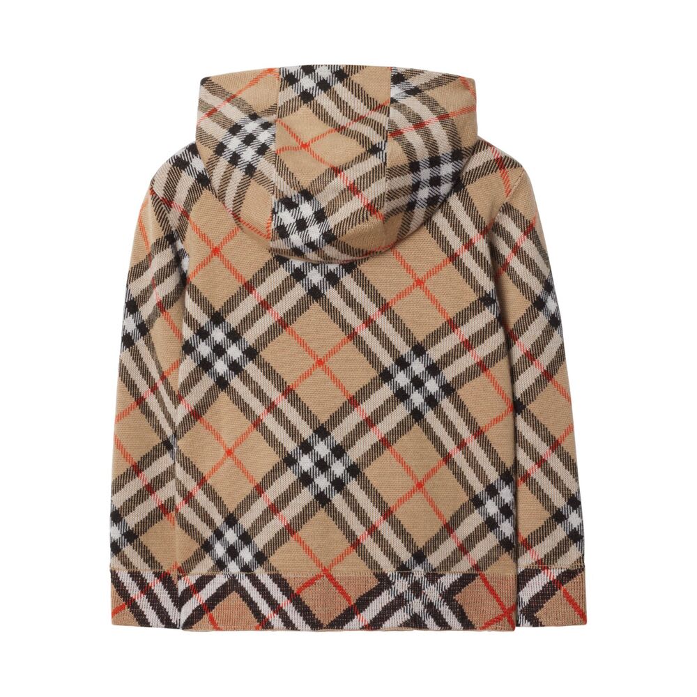 Burberry Baby Boys Mini Jimmy Check Zip Up Top In Blue