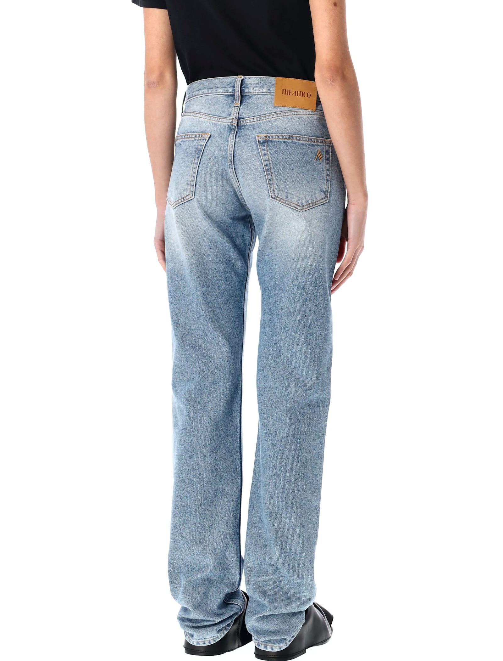 Attico The Jeans Blue In Sky Blue