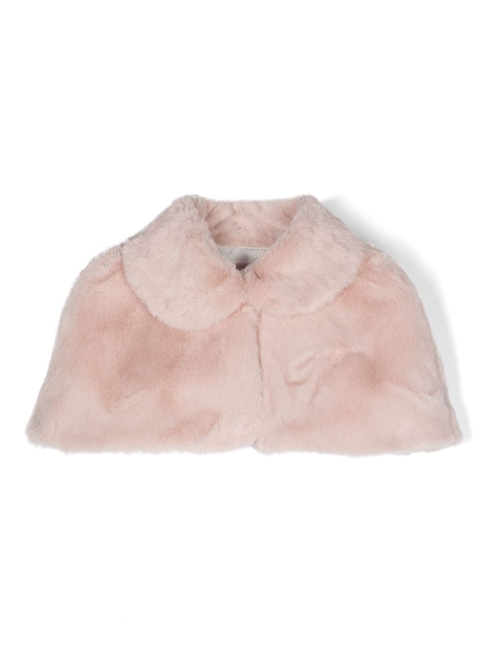 MONNALISA PINK FUR COAT BABY GIRL 