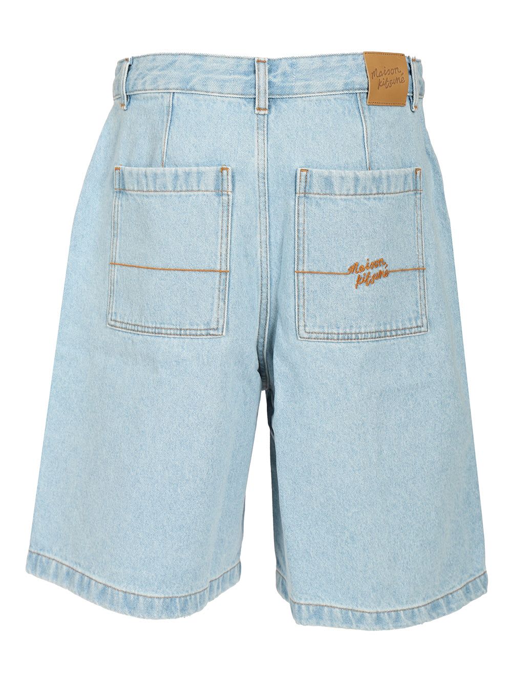 Shop Maison Kitsuné Workwear Denim Shorts