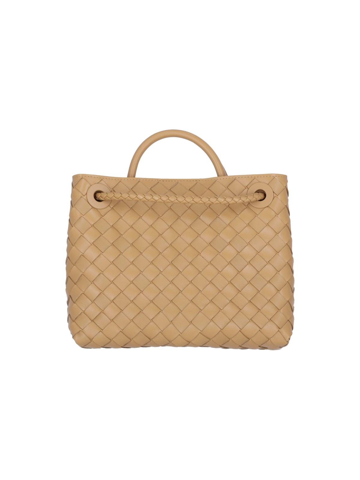 Shop Bottega Veneta Small Tote Bag Andiamo In Marrone