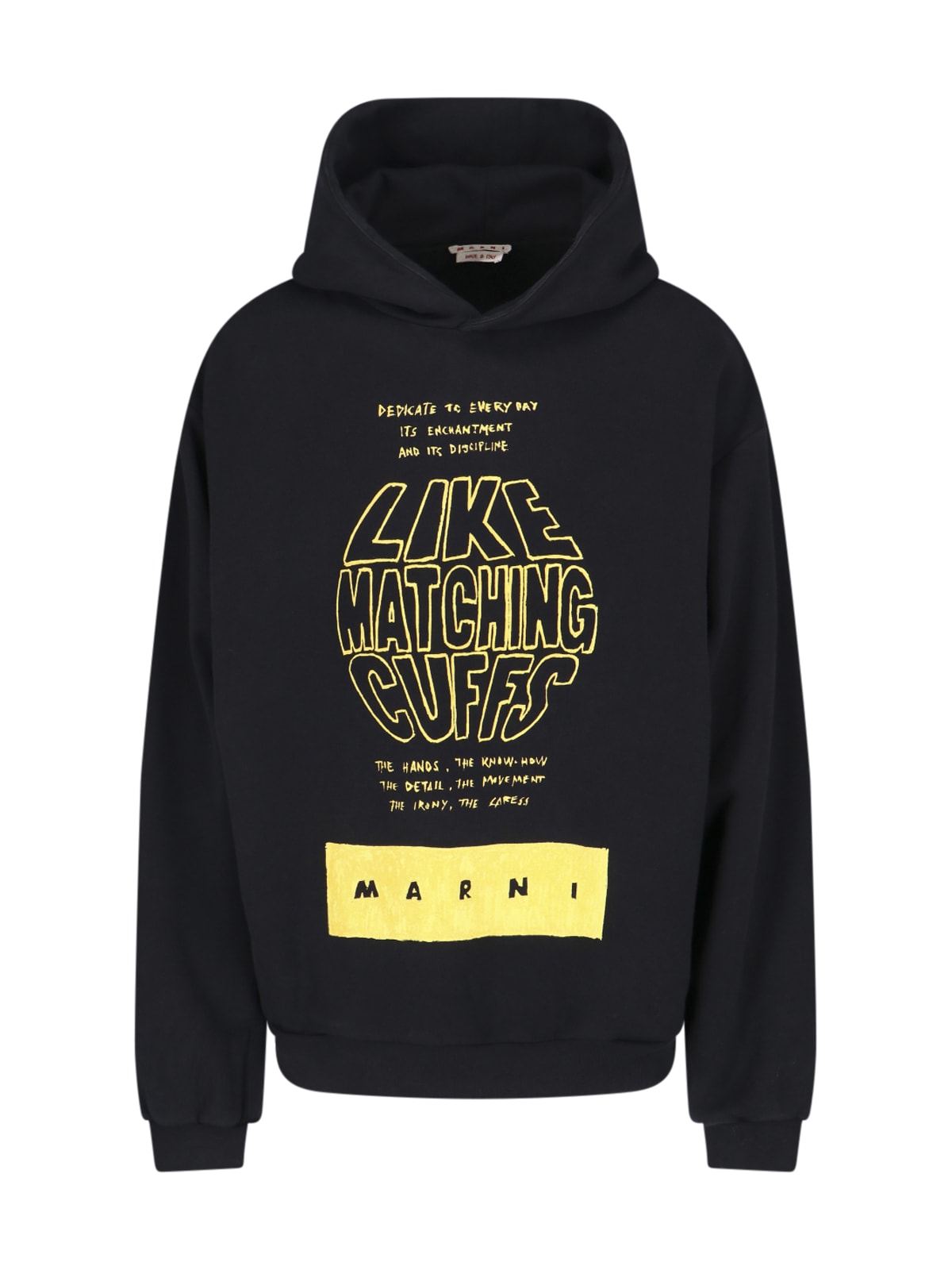 Shop Marni Maxi Print Sweatshirt In Black