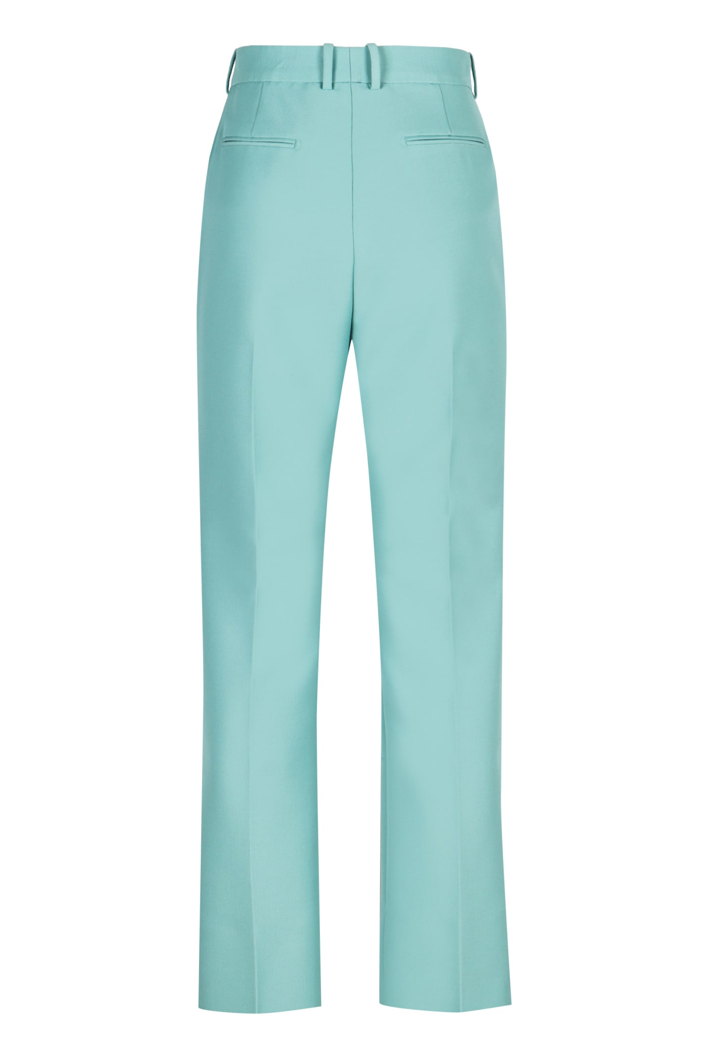 Shop Tom Ford Wool Blend Trousers In Light Blue