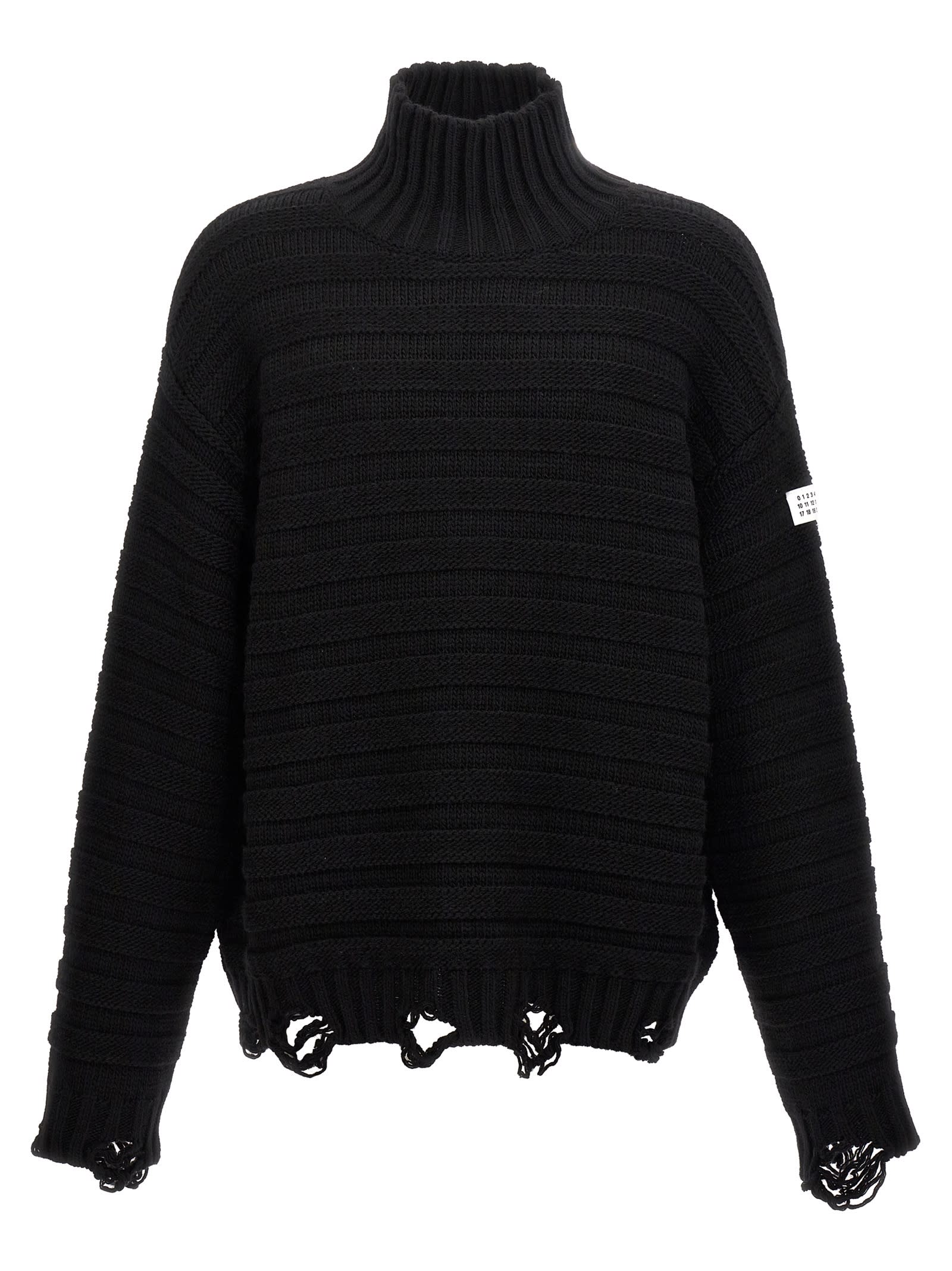Destroyed Ribbed Sweater