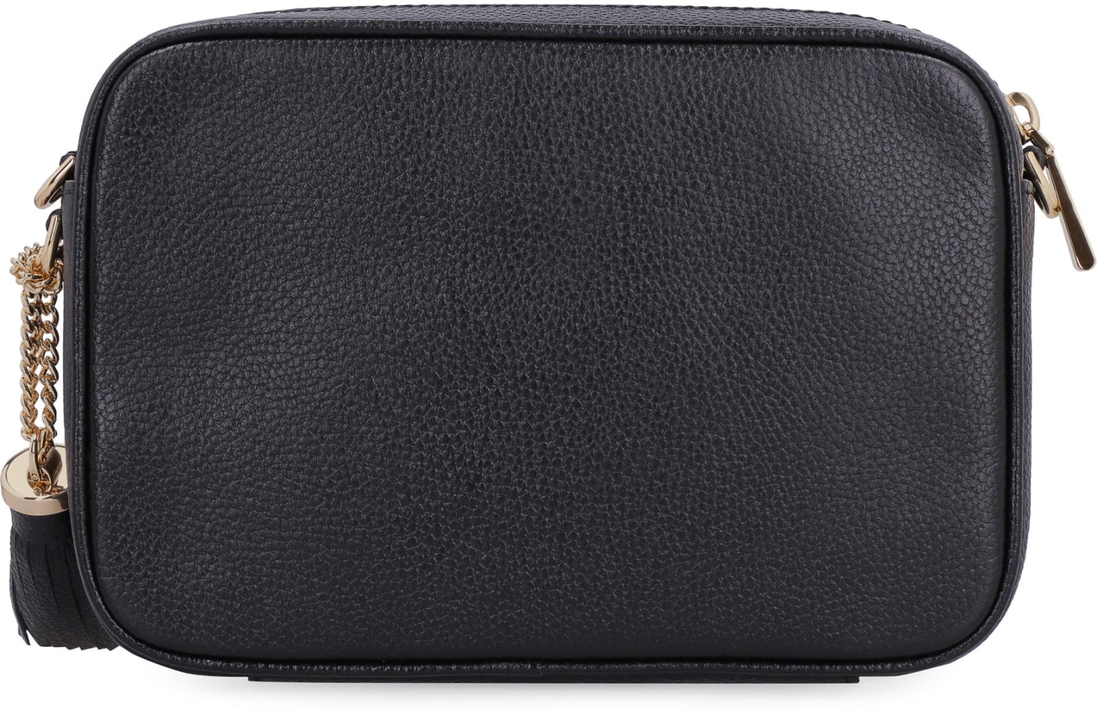 Shop Michael Michael Kors Ginny Leather Crossbody Bag In Black