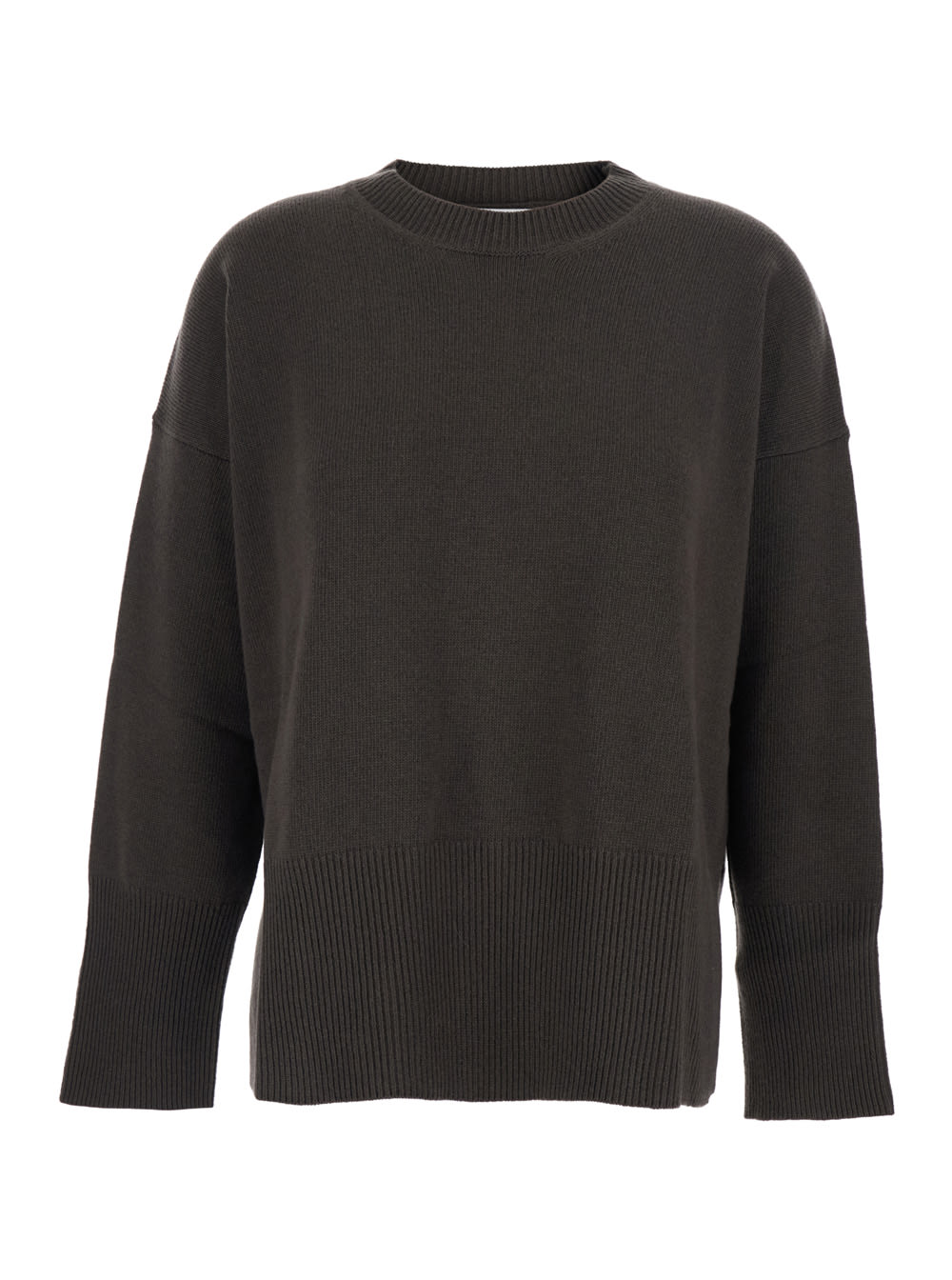 Mauro Grifoni Long-sleeved Sweater In Brown