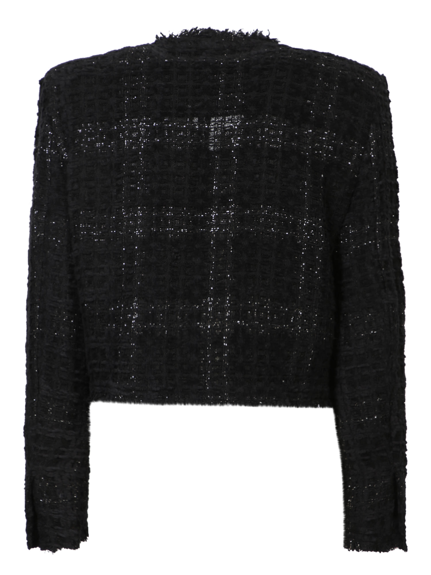 Shop Iro Sonesta Black Tweed Jacket