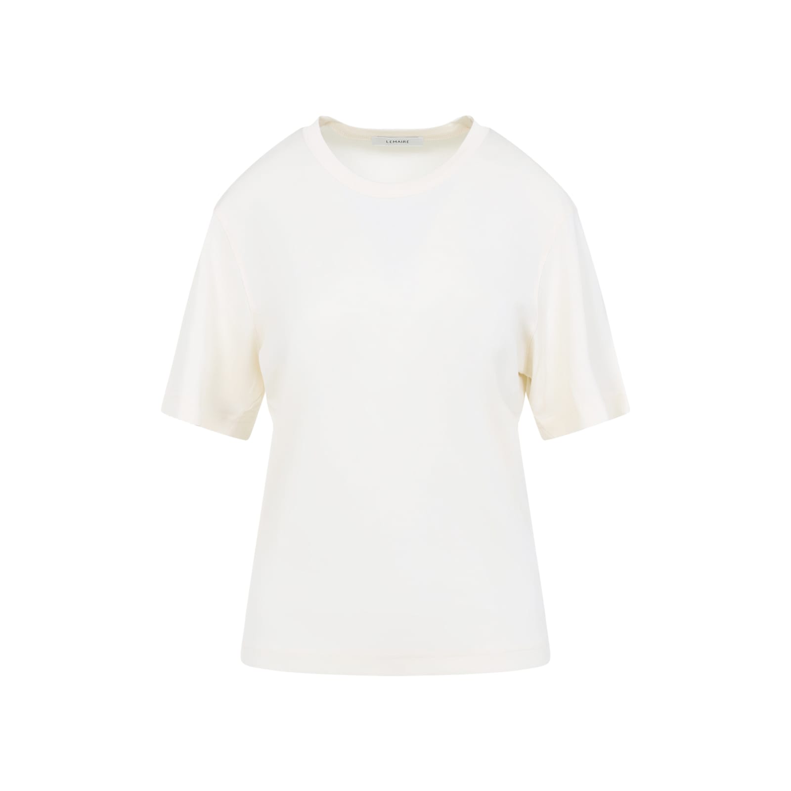 Lemaire Rib T-shirt In White