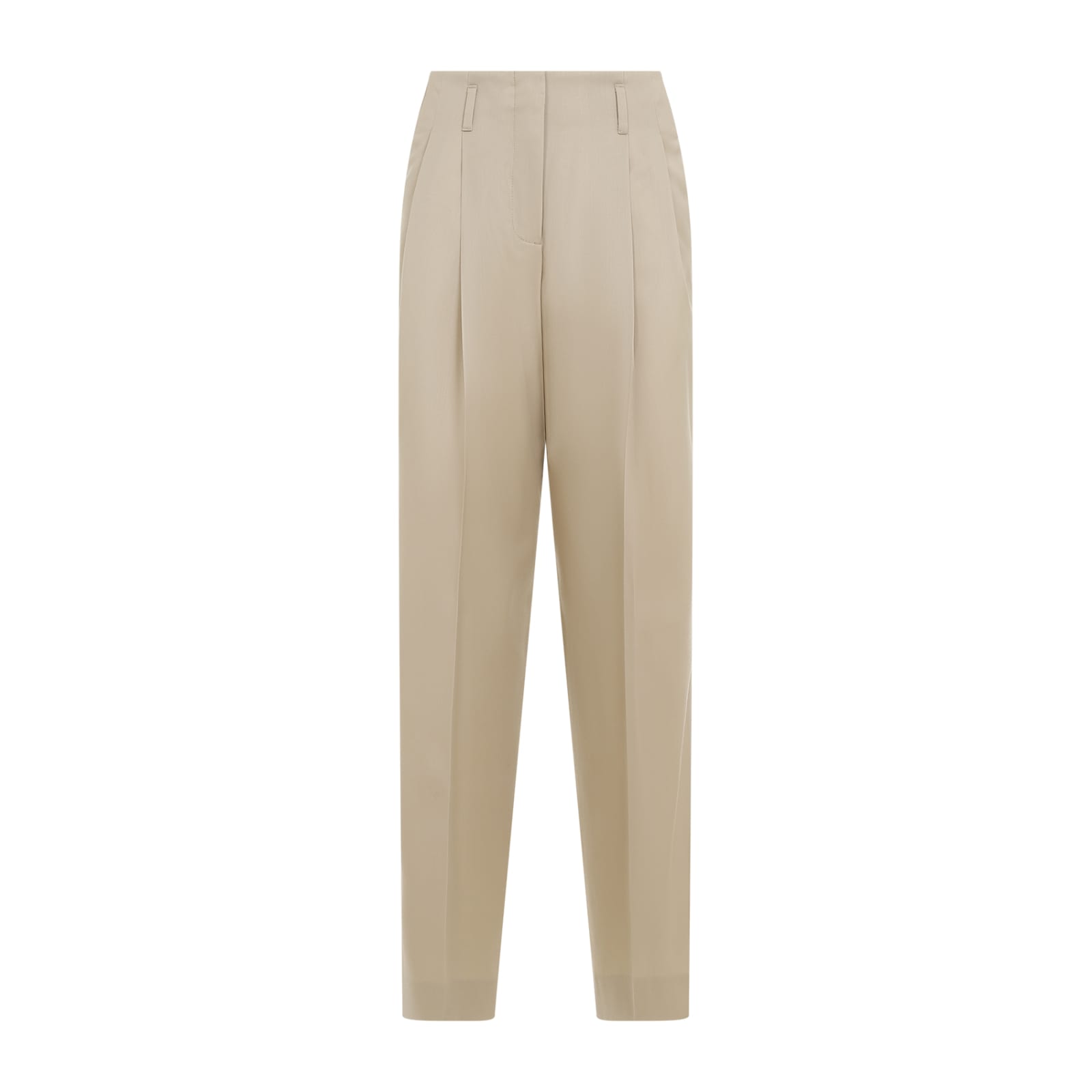 Shop Golden Goose Wide Leg Pants In Sand