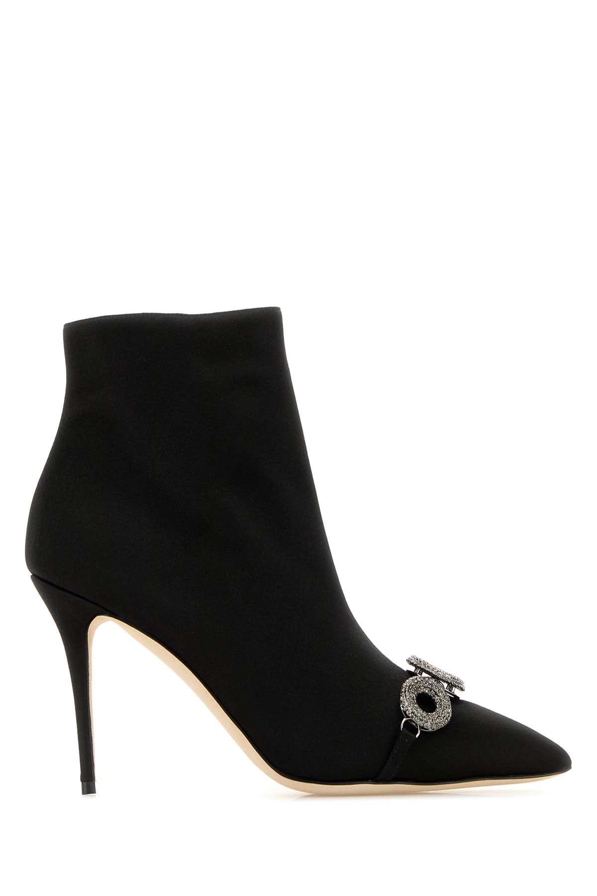 Shop Manolo Blahnik Marijanaflat Samba Sc 2265 010 In Blck