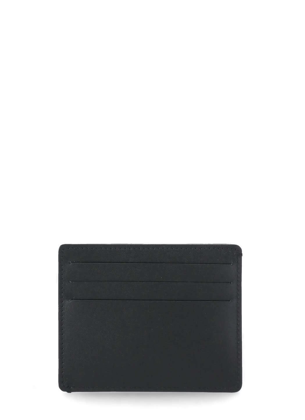 Shop Maison Margiela Four Stitches Card Holder In Black