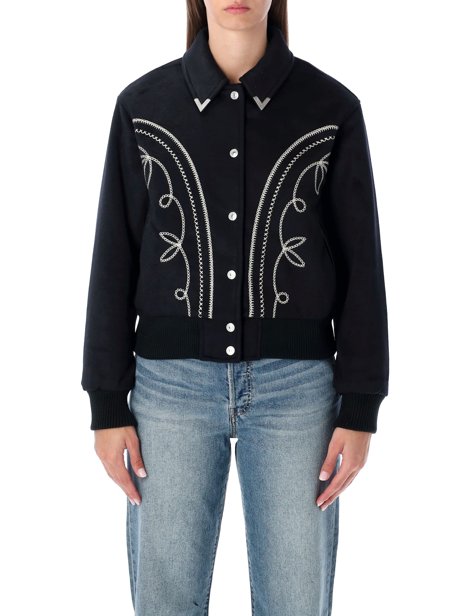 Levi's Levi S Lennox Rodeo Western Wool-blend Jacket In Black