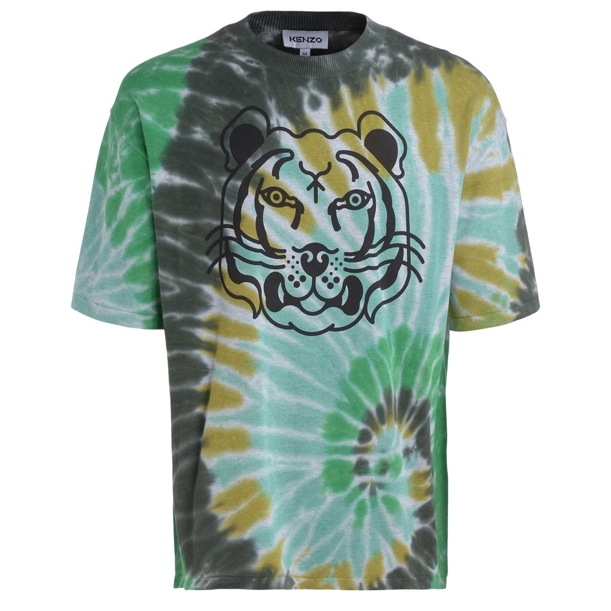 Kenzo K-tiger Tie-dye Green T-shirt
