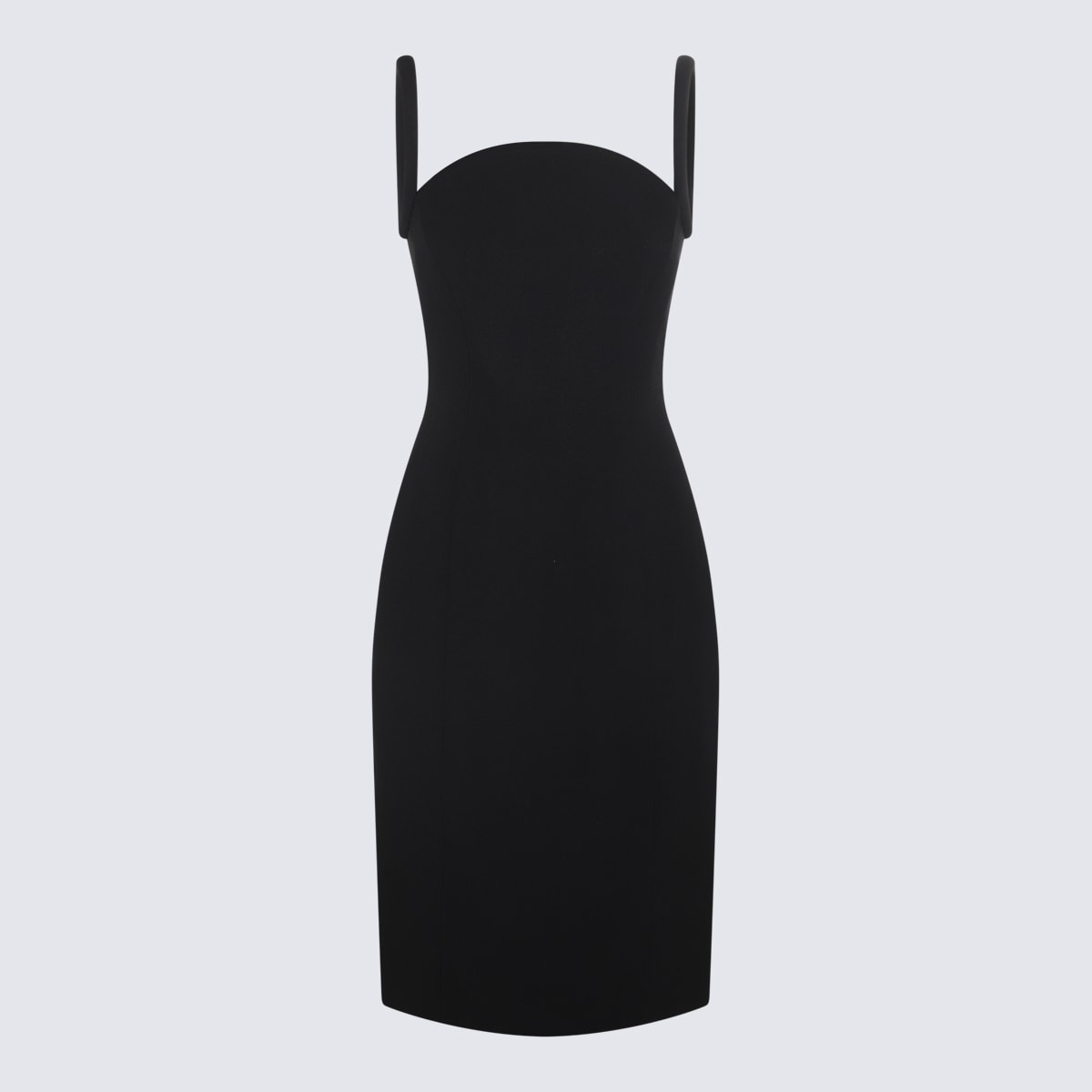 Versace Black Viscose Blend Sleeveless Dress