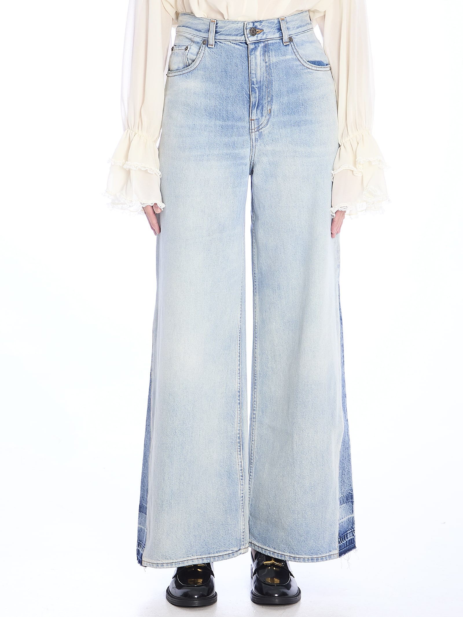 Shop Chloé Wide-leg Jeans