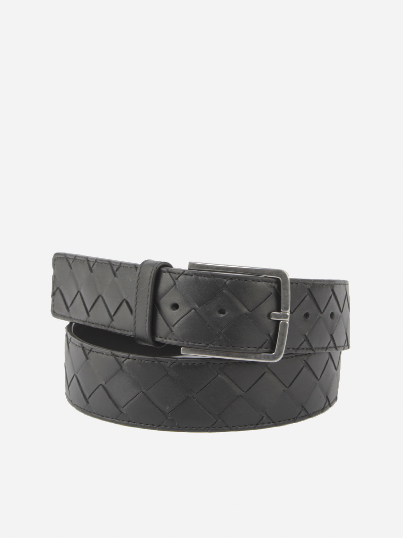 Bottega Veneta Belt With Maxi Woven Leather Motif