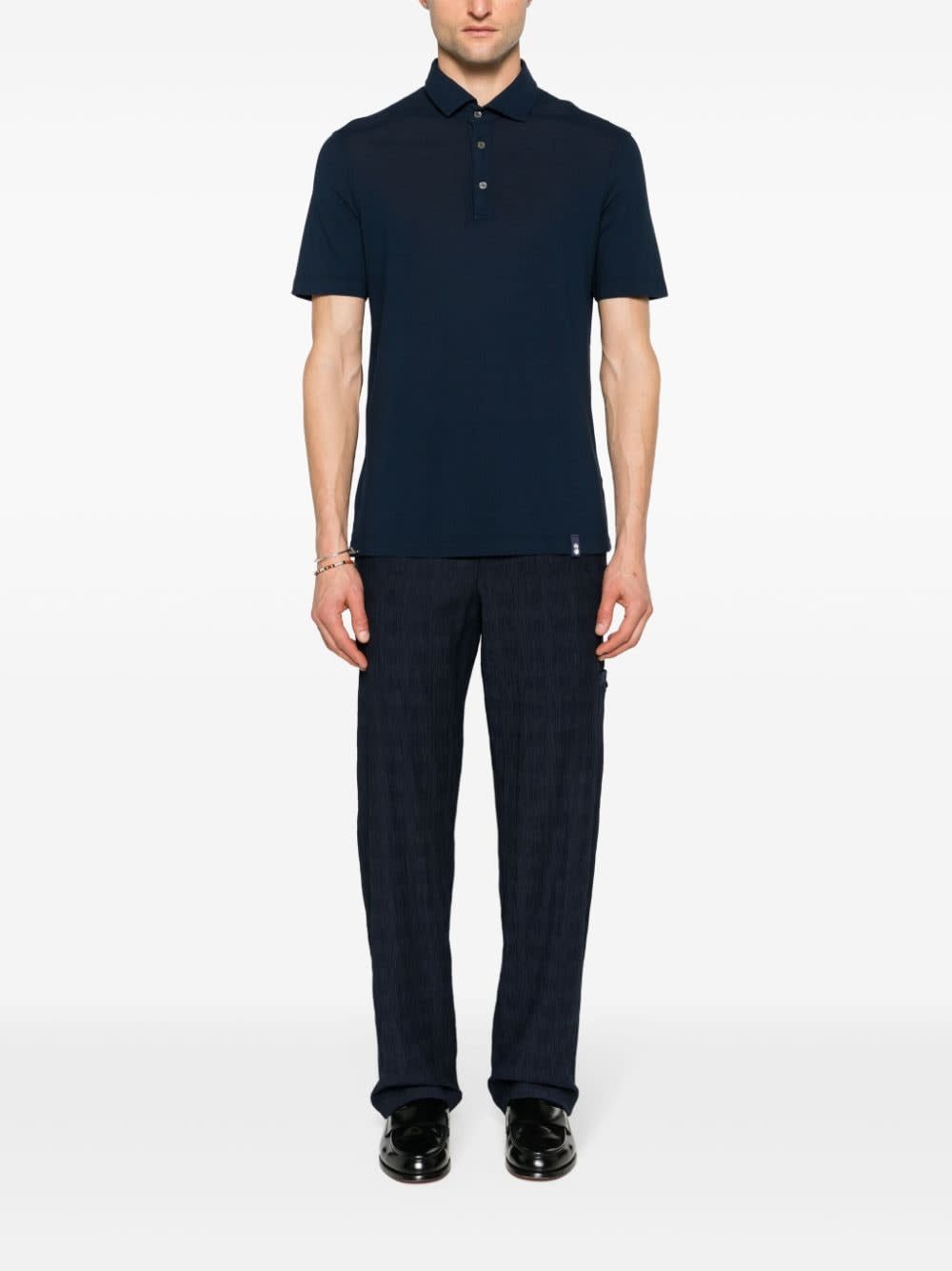 Shop Drumohr Polo Shirt Polo Shirt In Blu