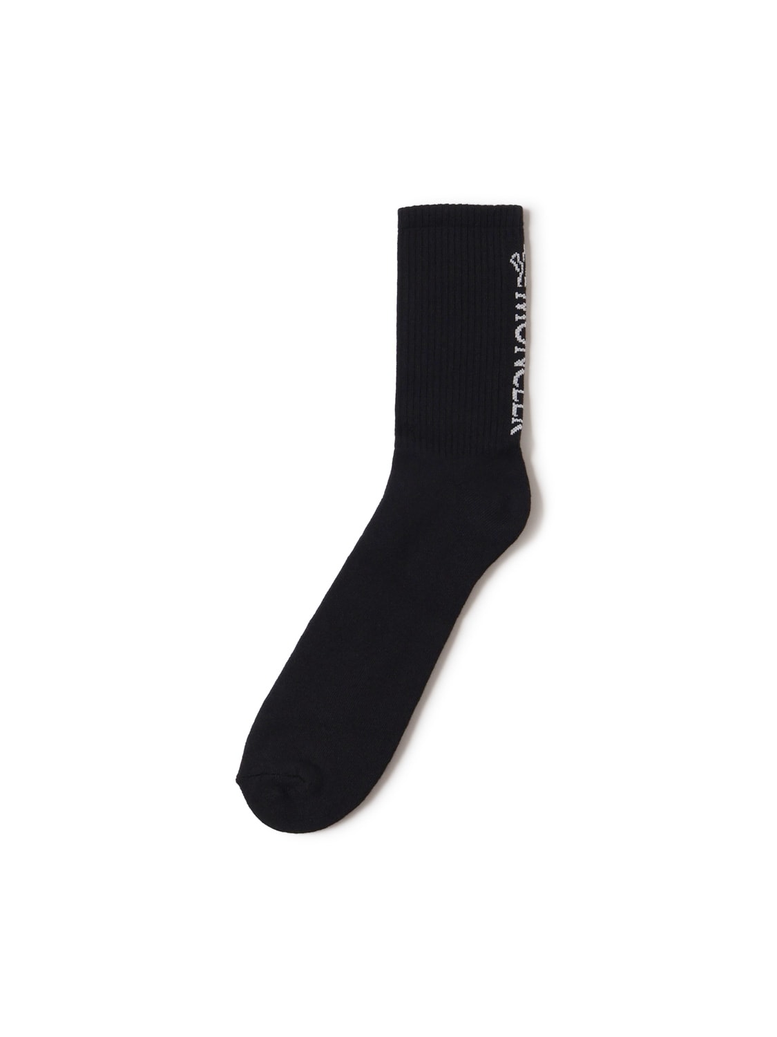 Shop Moncler Cotton Socks With Logo In Black