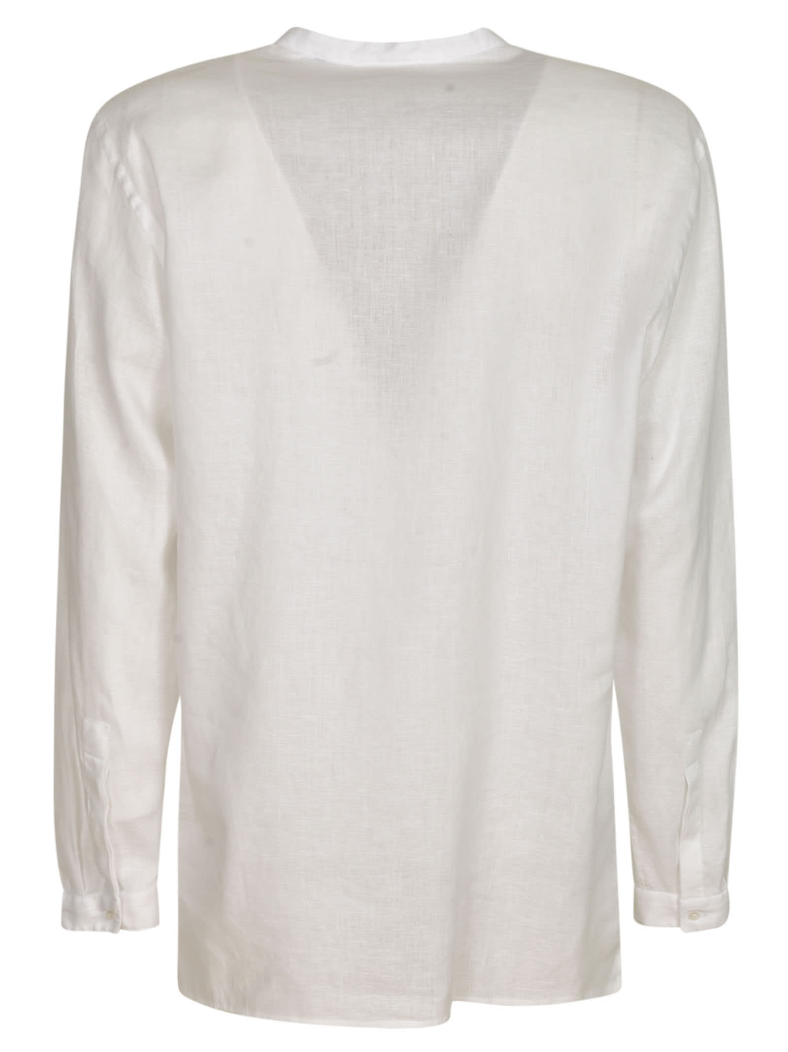 Giorgio Armani Round Collar Shirt In U0bn
