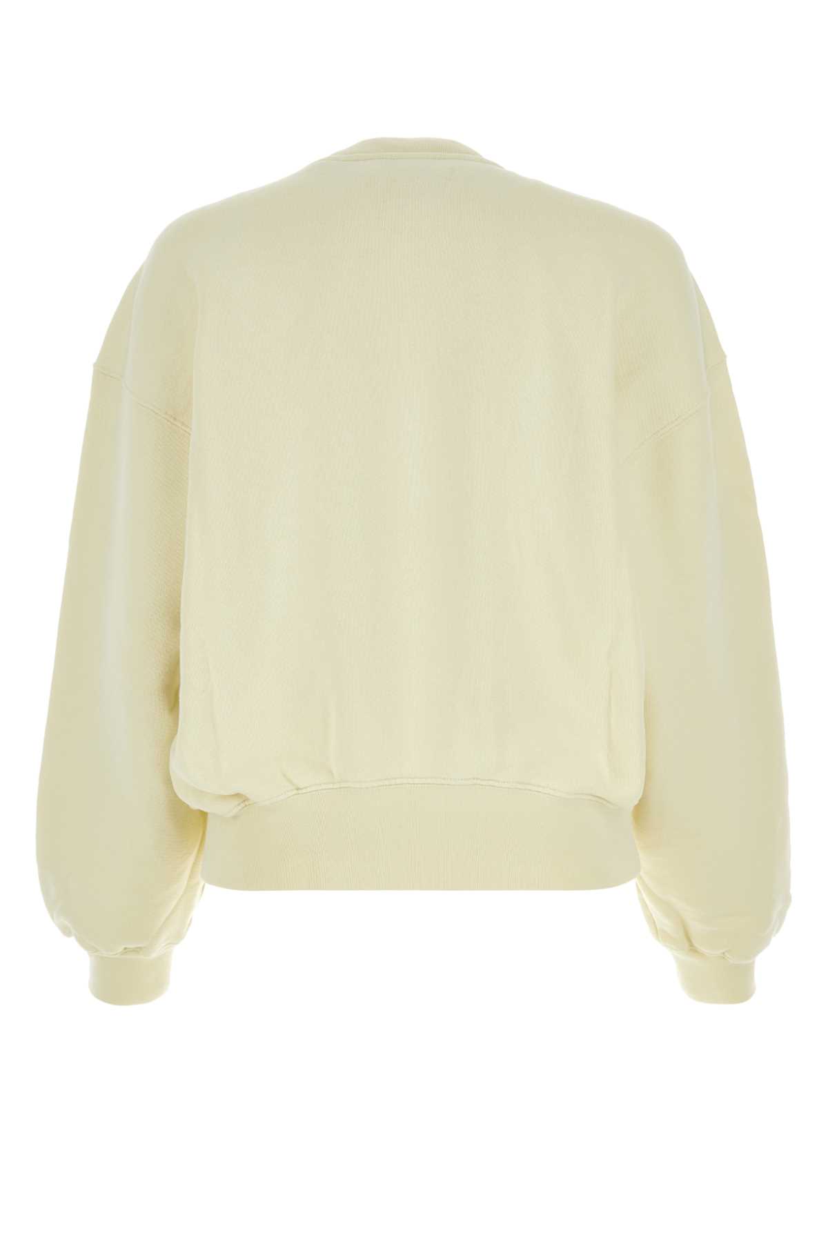 Shop Off-white Ivory Cotton Sweatshirt In Beigeblack