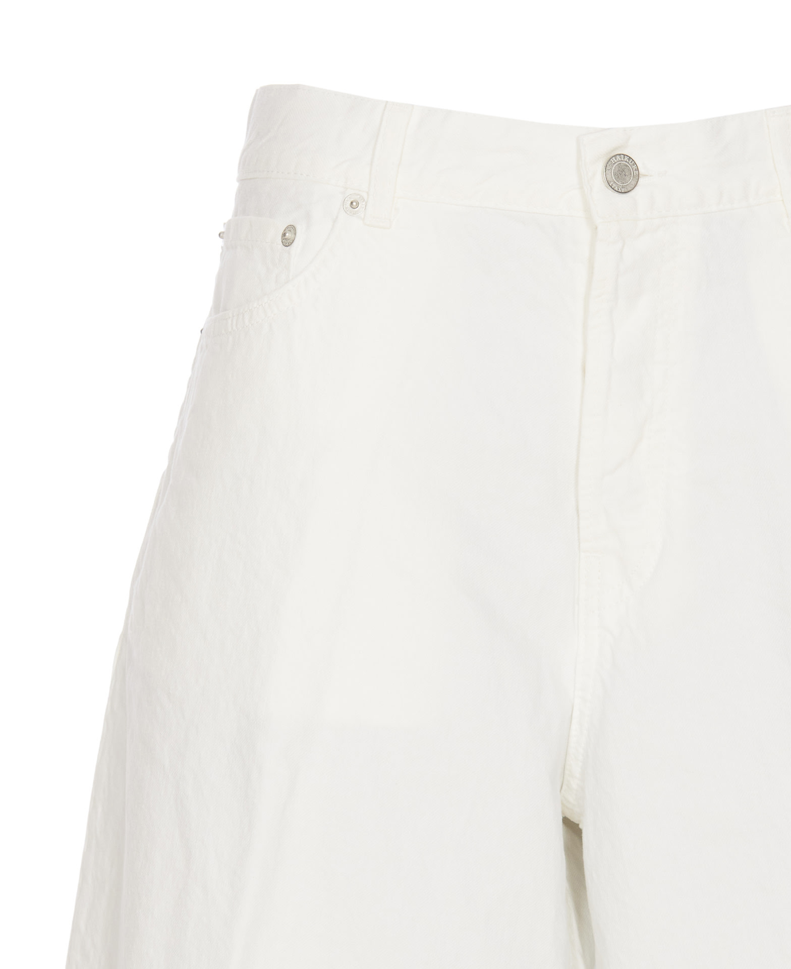 Haikure Nine In The Morning "giove Piatto" Slim Trouser In White