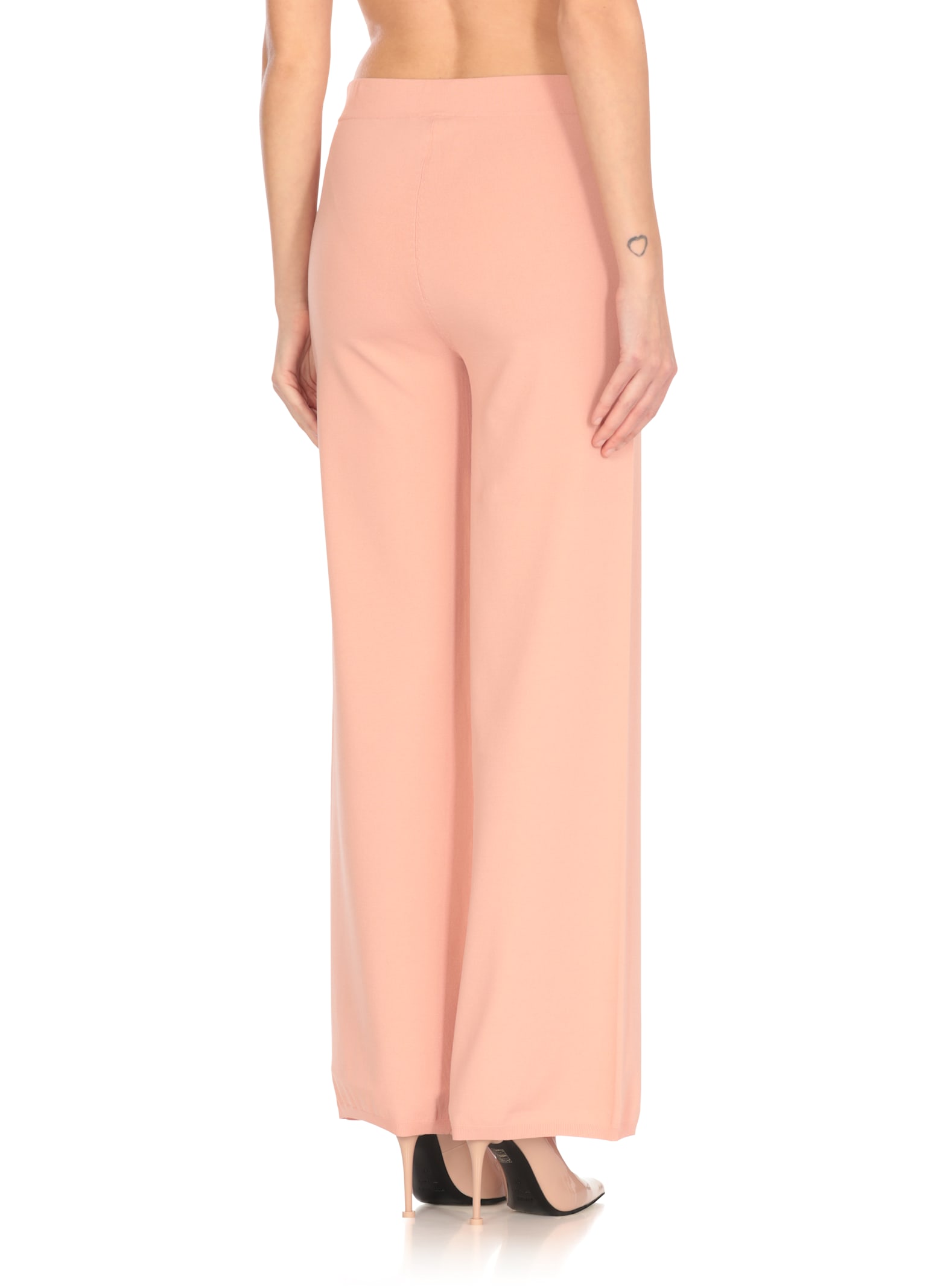 Kangra Cashmere Kangra Pink Viscose Pants In Pink