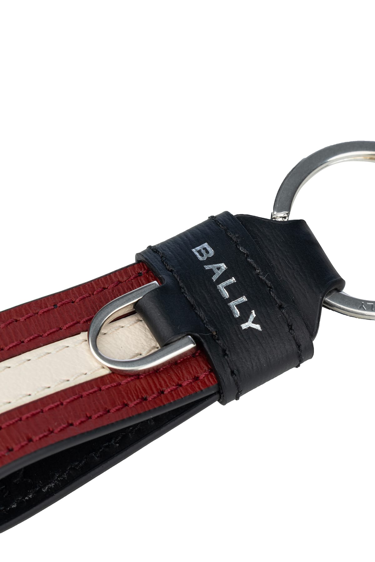Bally Portachiavi In Black Red Pall