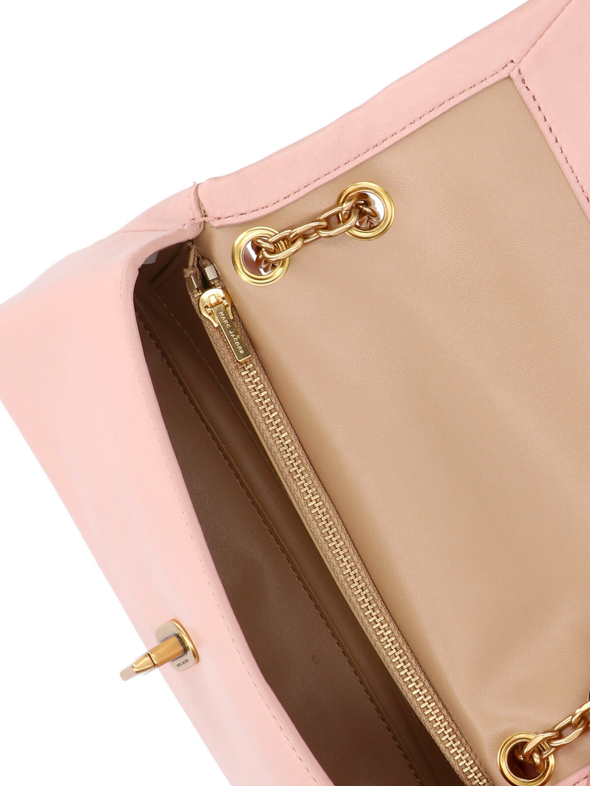 Marc Jacobs Shoulder Bag With Chain Strap And Metal Hardware In Pink