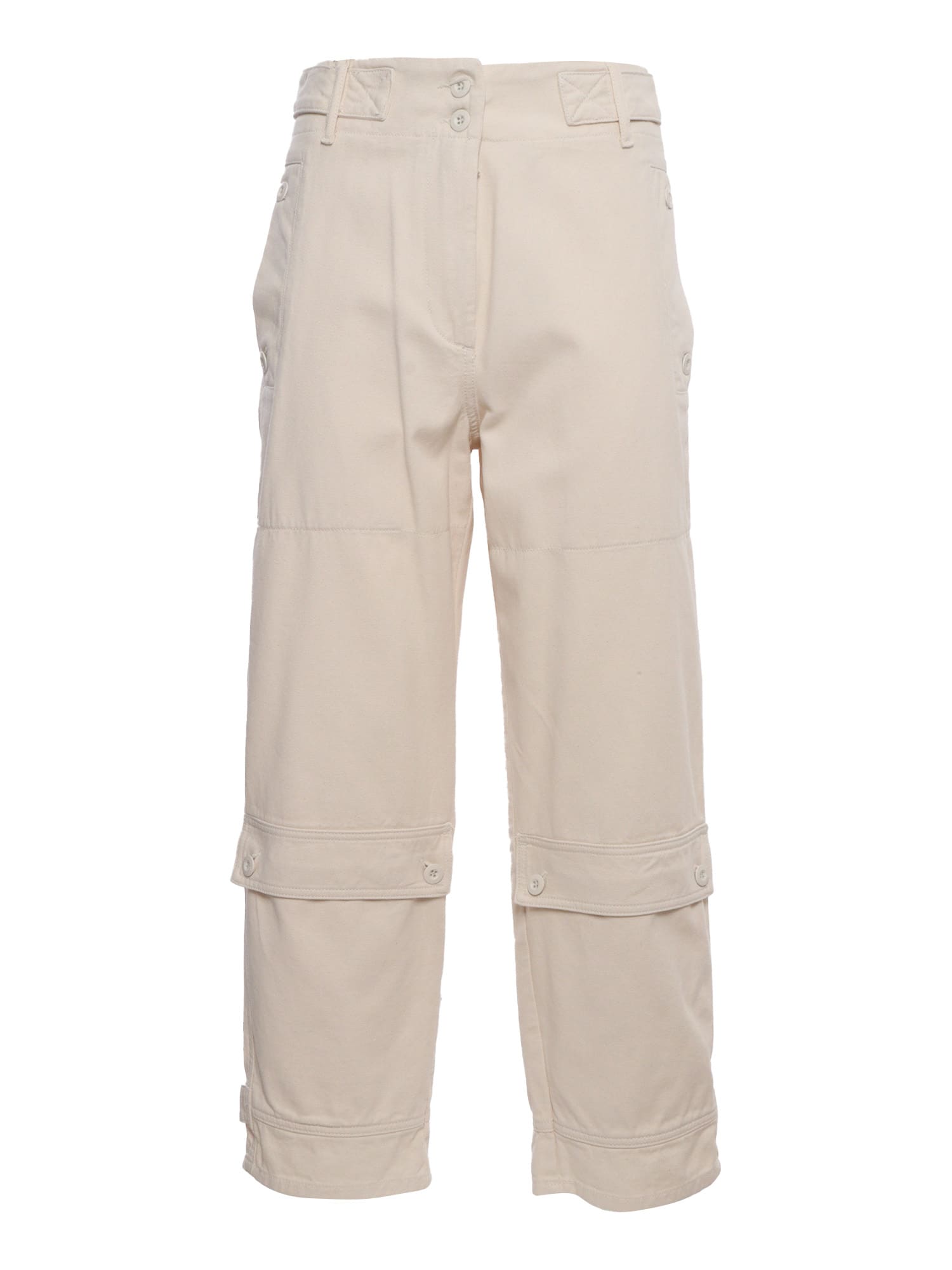 Shop Weekend Max Mara Gilbert Cargo-linke Trousers In Beige