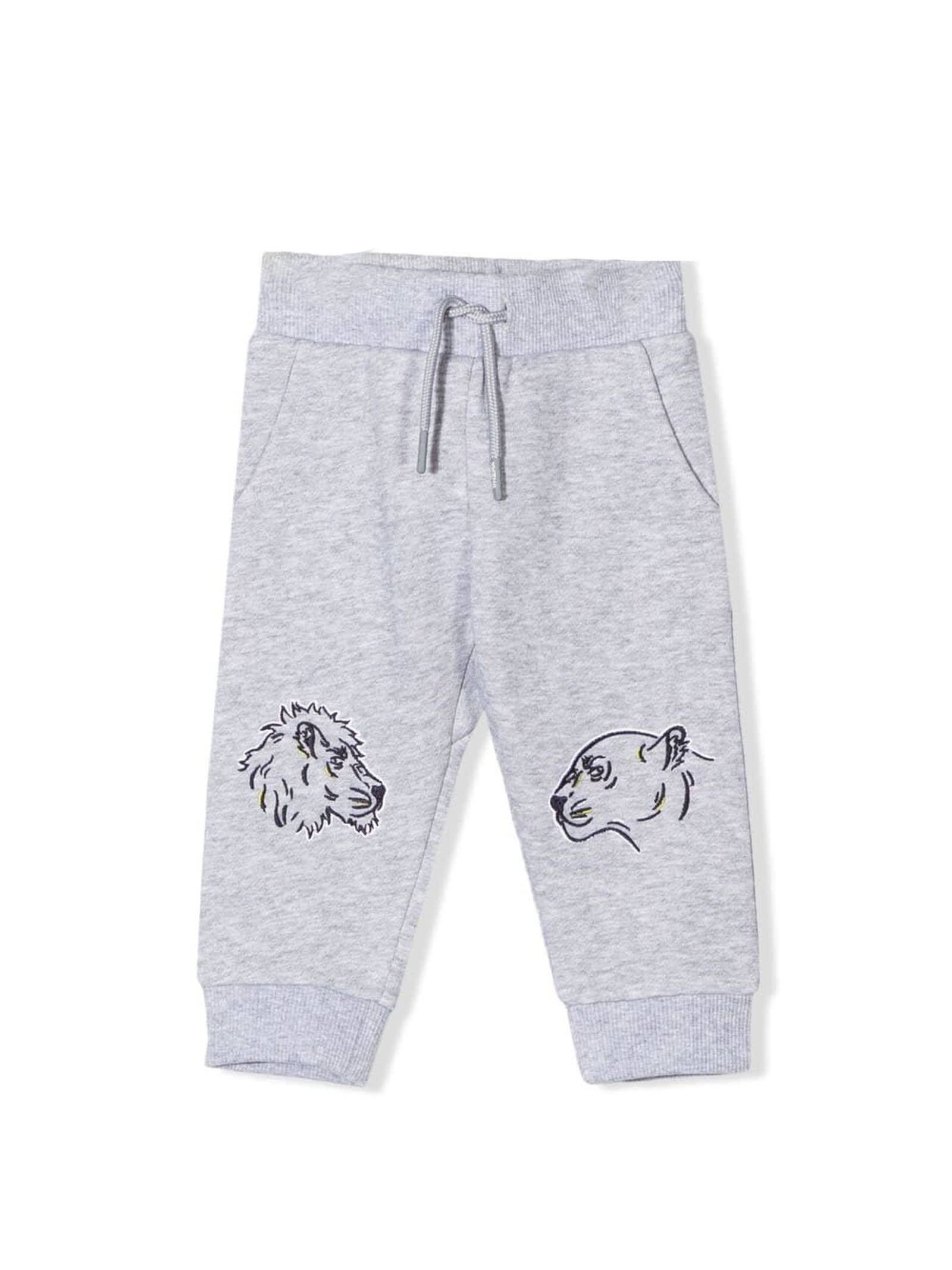 Kenzo Kids Grey Cotton Track Pants