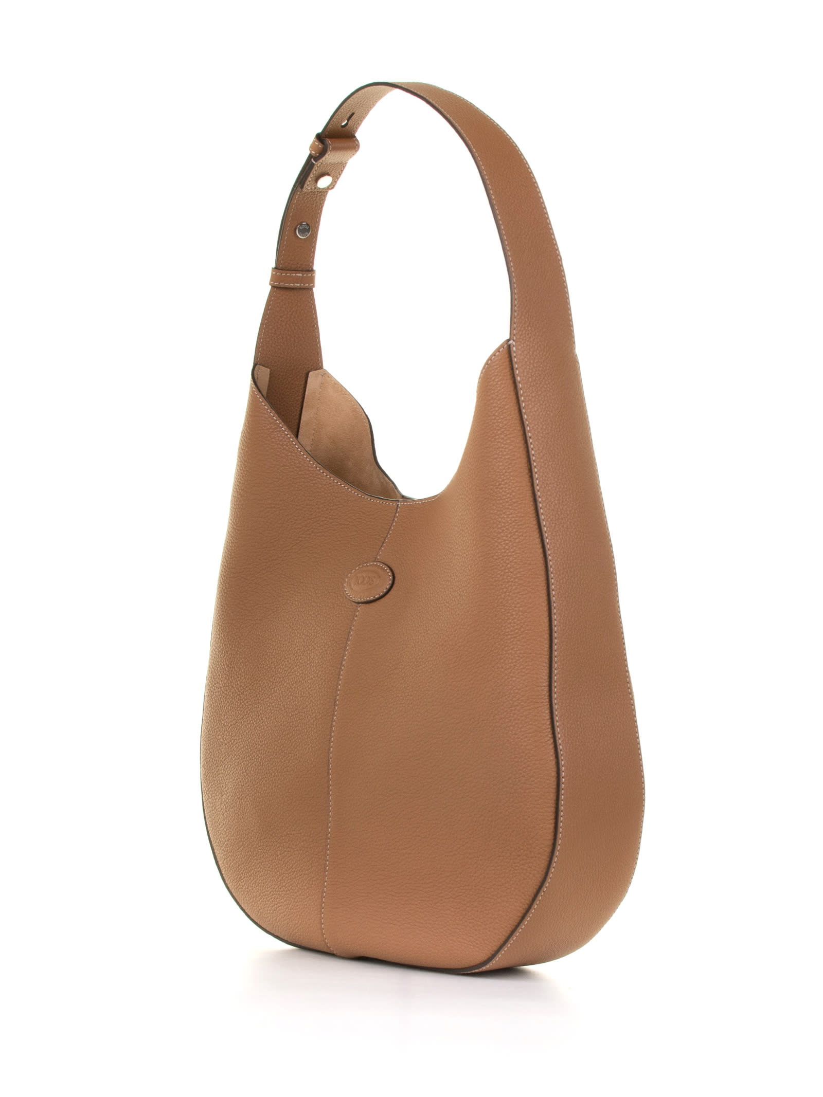 Shop Tod's Tods Small Leather Hobo Shoulder Bag In Kenia