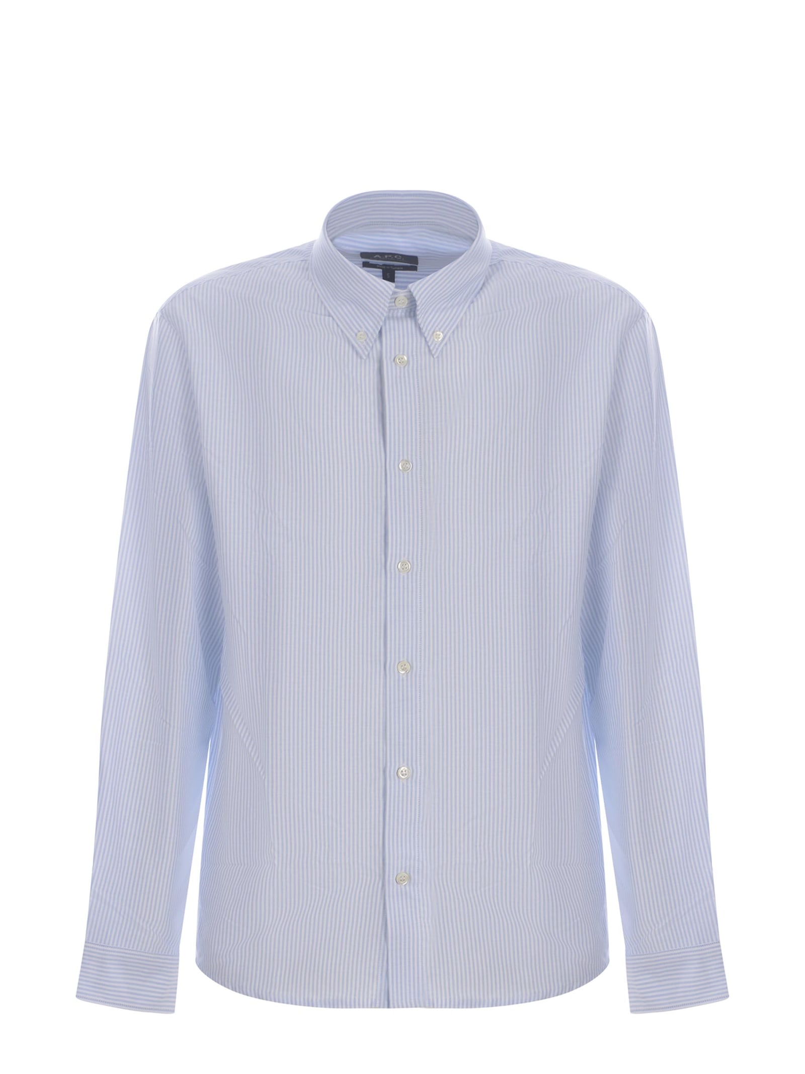 Shop Apc Shirt A.p.c. Greg Made Of Cotton In Bianco