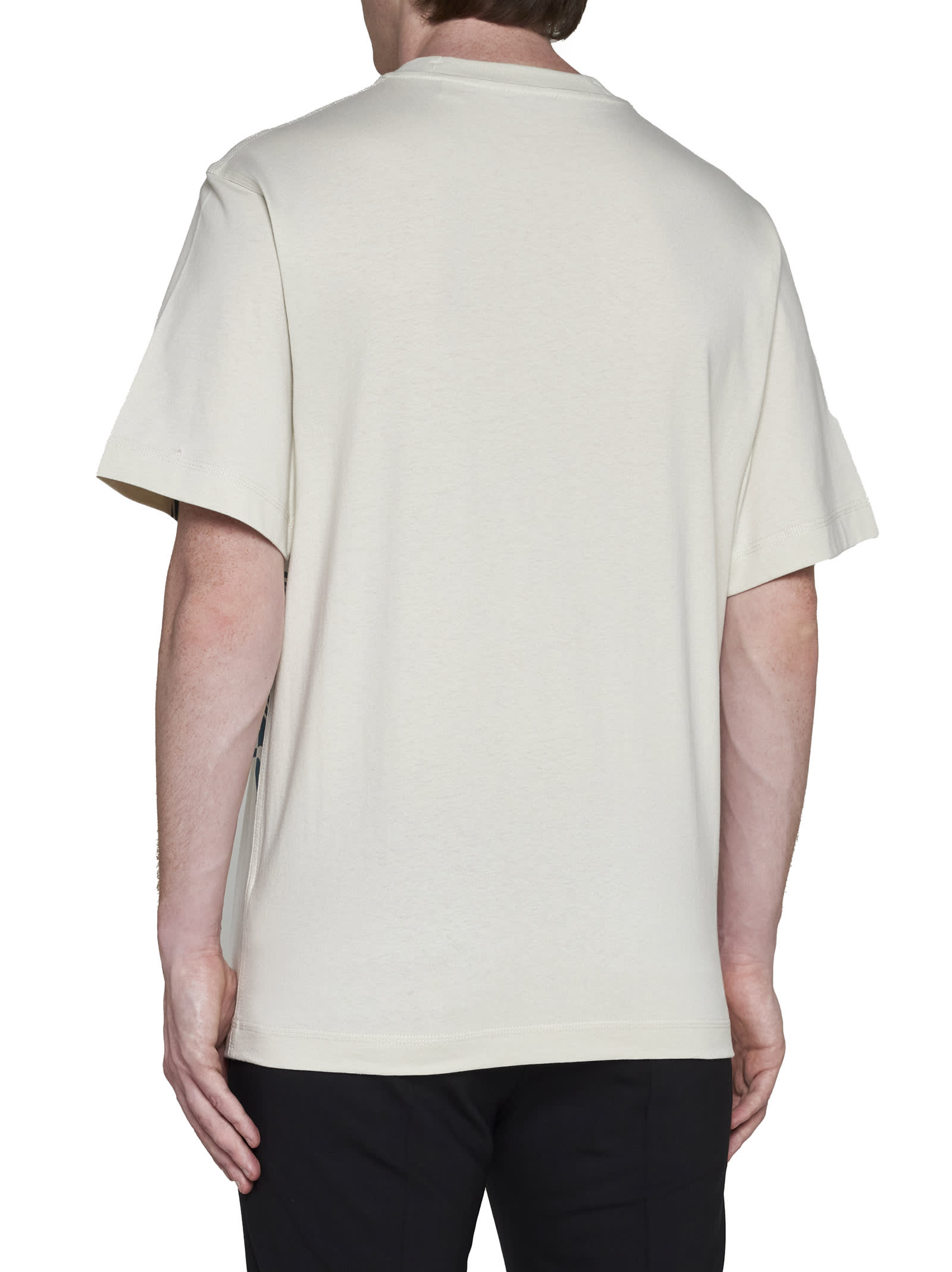 Shop Burberry T-shirt In Plaster