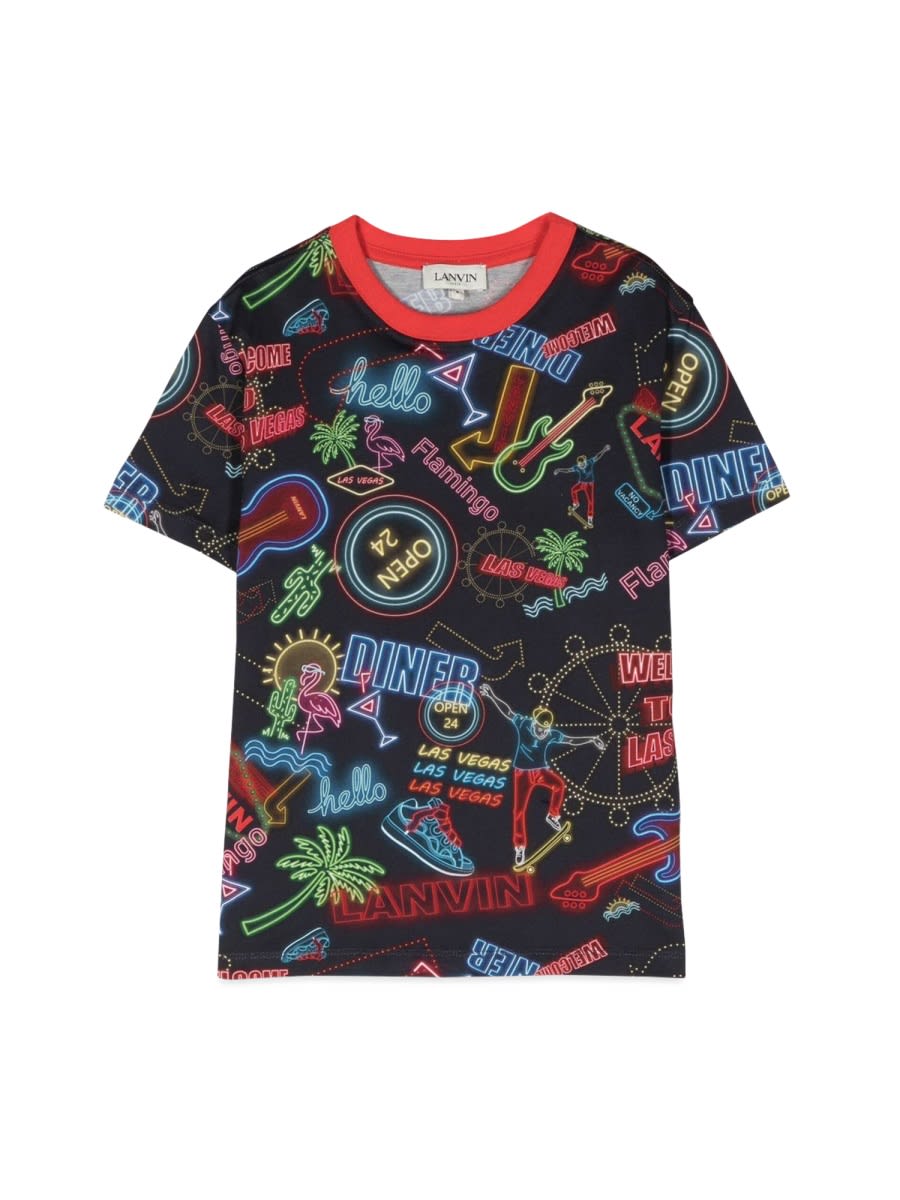 Lanvin T-shirt Mc Las Vegas In Multicolour