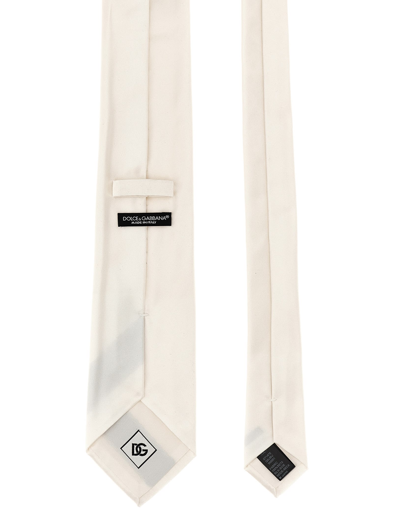 Shop Dolce & Gabbana Sicilia Tie In White