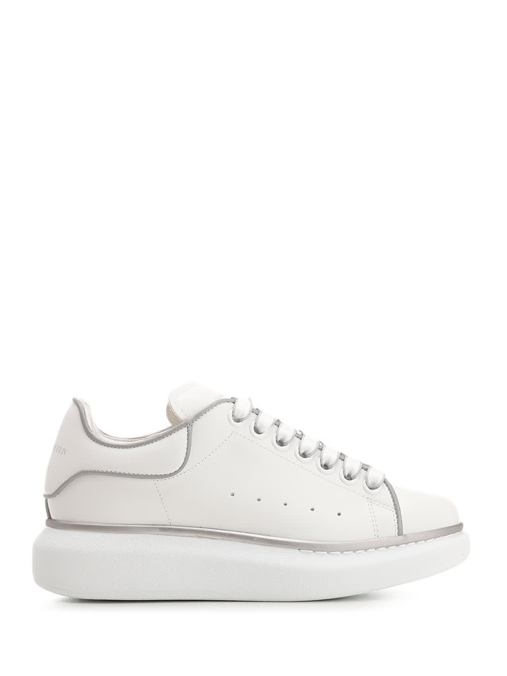 Alexander Mcqueen Oversize Sneaker In White/silver